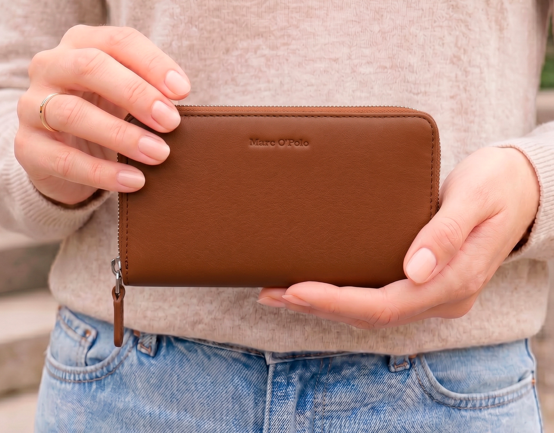Marc O'Polo Accessories Geldbörse »Emilie« Damen Geldbeutel, Portemonnaie, Money Pocket mit Reißverschluss