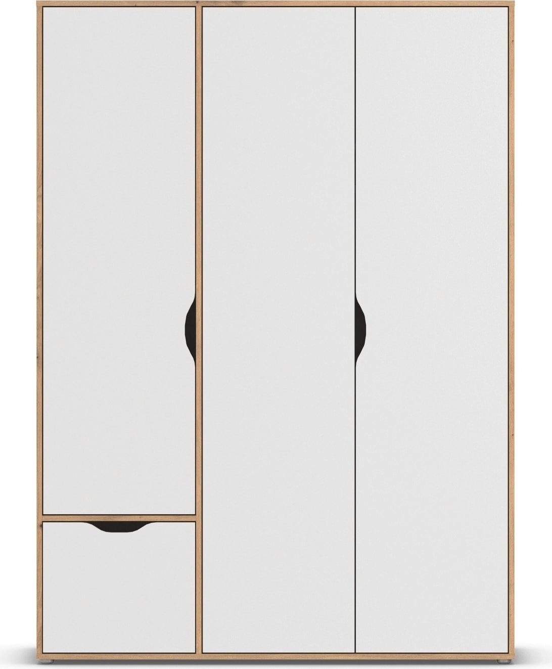 rauch Drehtürenschrank »Kleiderschrank Schrank Garderobe Wäscheschrank NARAI mit Schubladen«, (in 3 verschiedenen Ausstattungen BASIC/CLASSIC/PREMIUM), Griffausfräsungen für eine grifflose Optik TOPSELLER MADE IN GERMANY