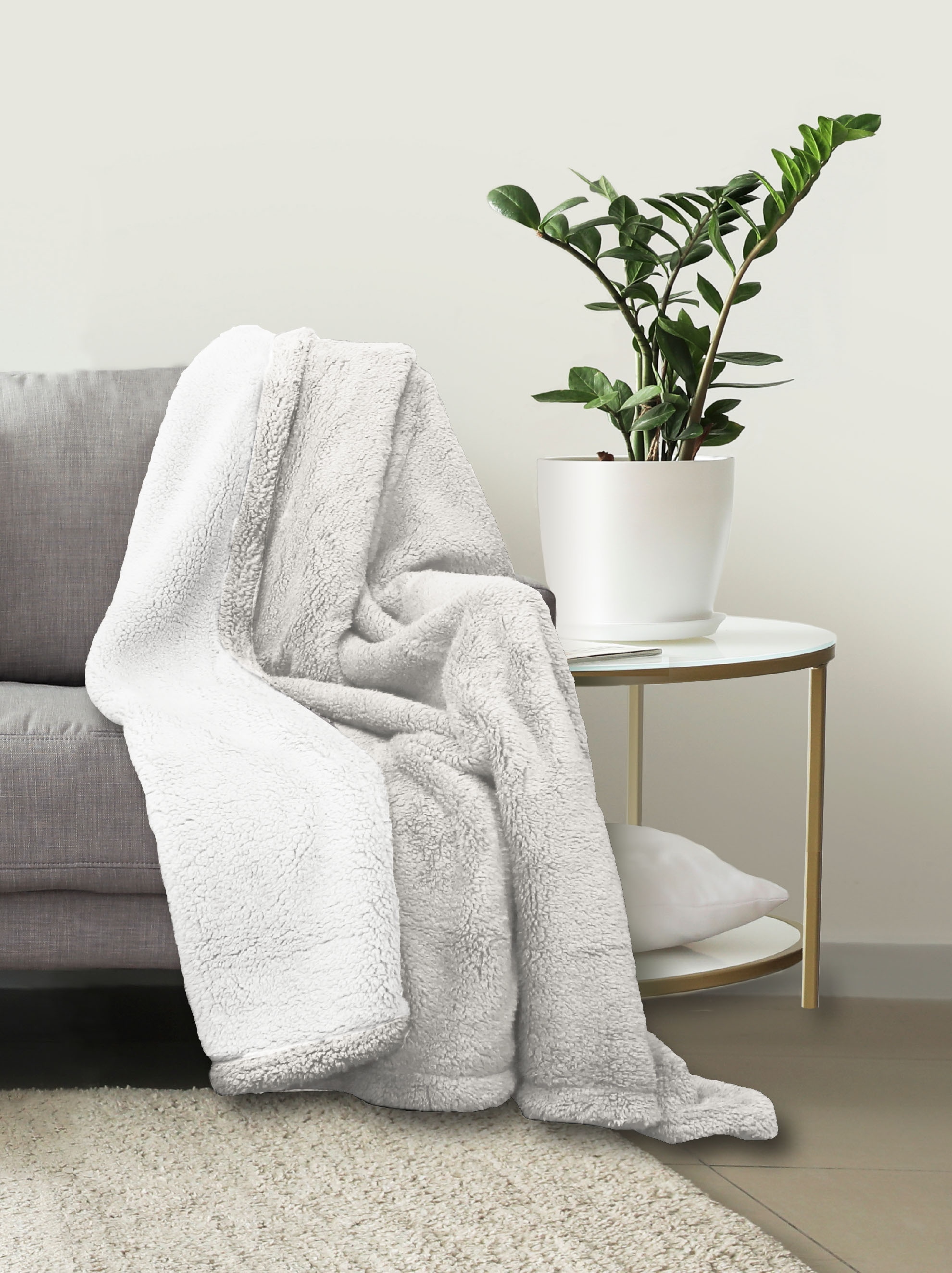 Biberna Tagesdecke »Tagesdecke Sherpa« Kuscheldecke, superweiche + warme Sherpa Wende-Decke