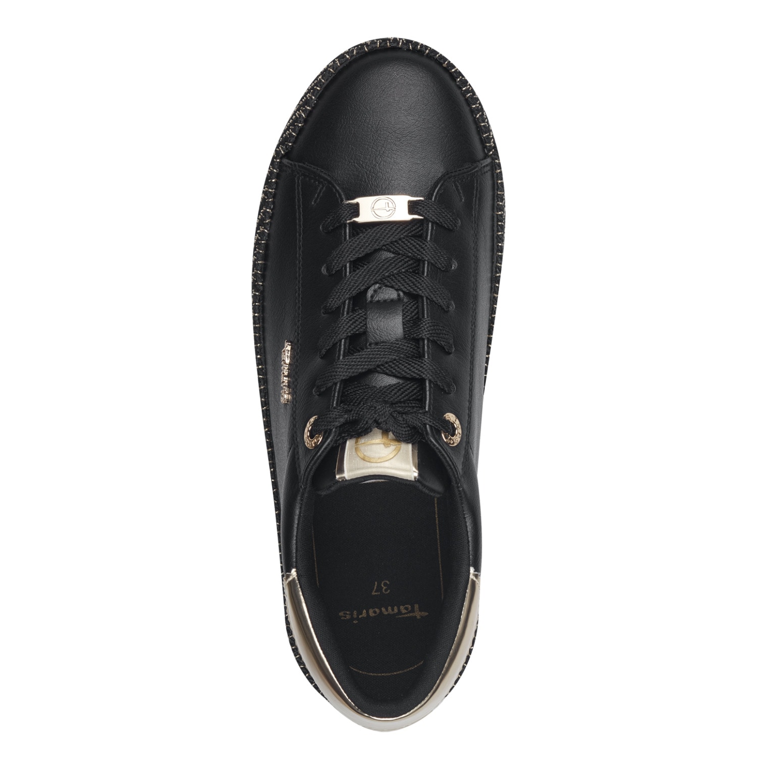 Tamaris Plateausneaker  , Freizeitschuh, Halbschuh, Schnürschuh mit Textilkordel am Plateau