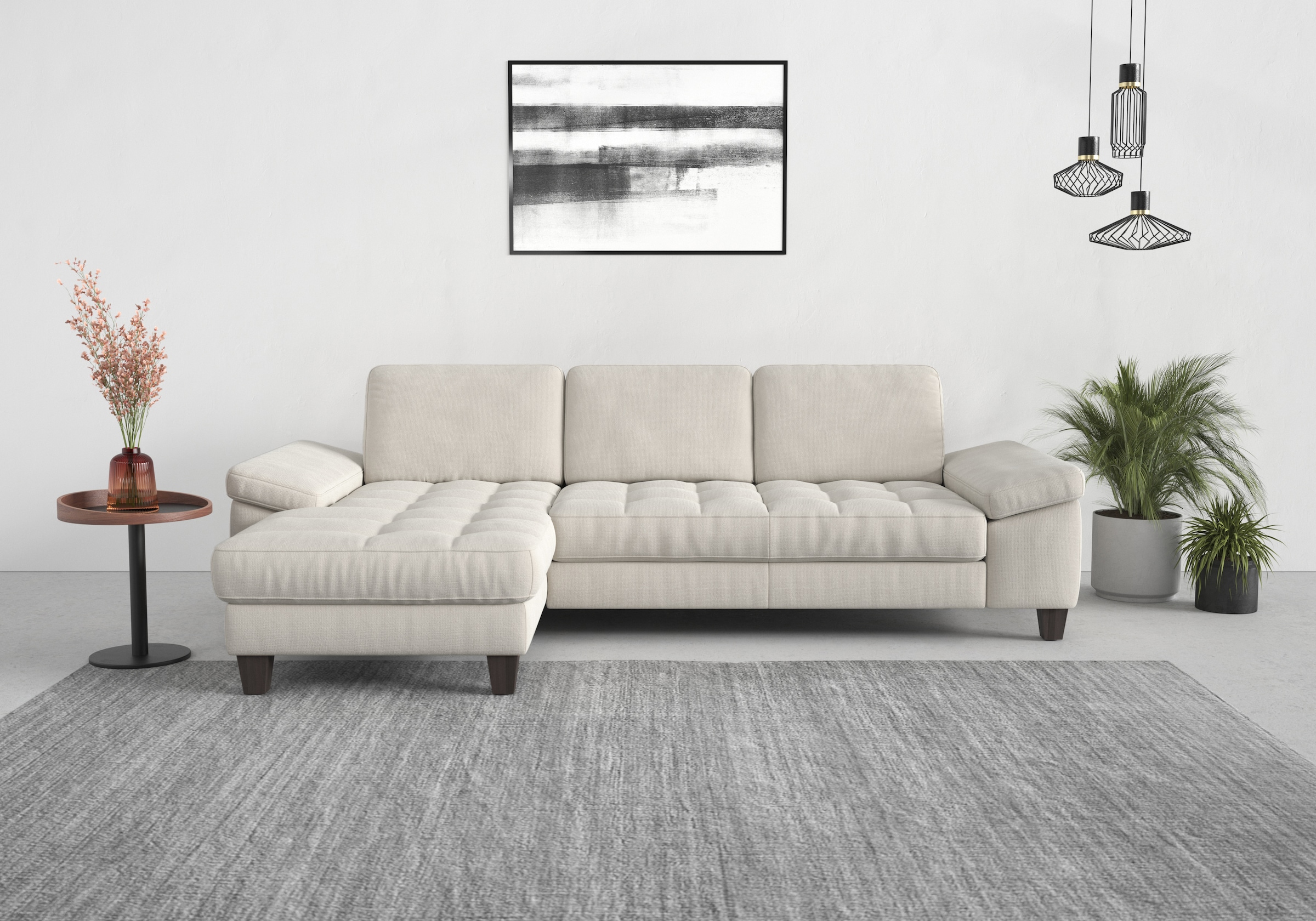 sit&more Ecksofa »Westham L-Form«, Recamiere, mit oder ohne Bettfunktion, B günstig online kaufen
