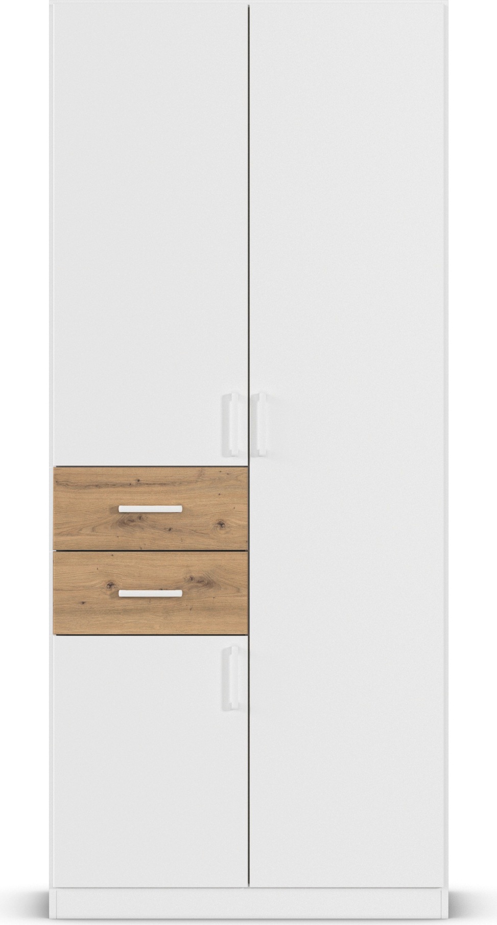rauch Drehtürenschrank »Kleiderschrank Schrank Garderobe MAIKA mit Dekor-Front«, 2 Schubladen, in verschiedenen Breiten, Höhen, Farben, MADE IN GERMANY