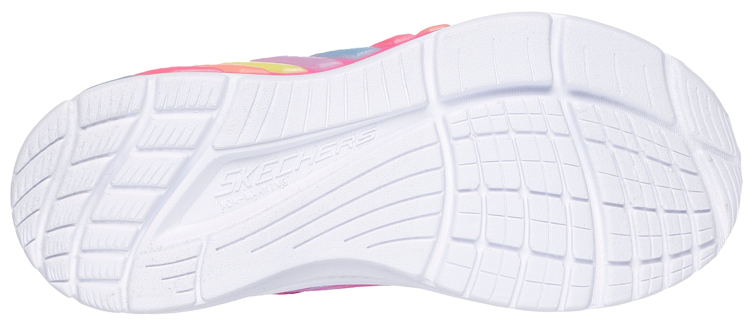 Skechers Sneaker »RAINBOW CRUISERS«, Kinderschuh mit Farbverlauf, Größenschablone zum Download
