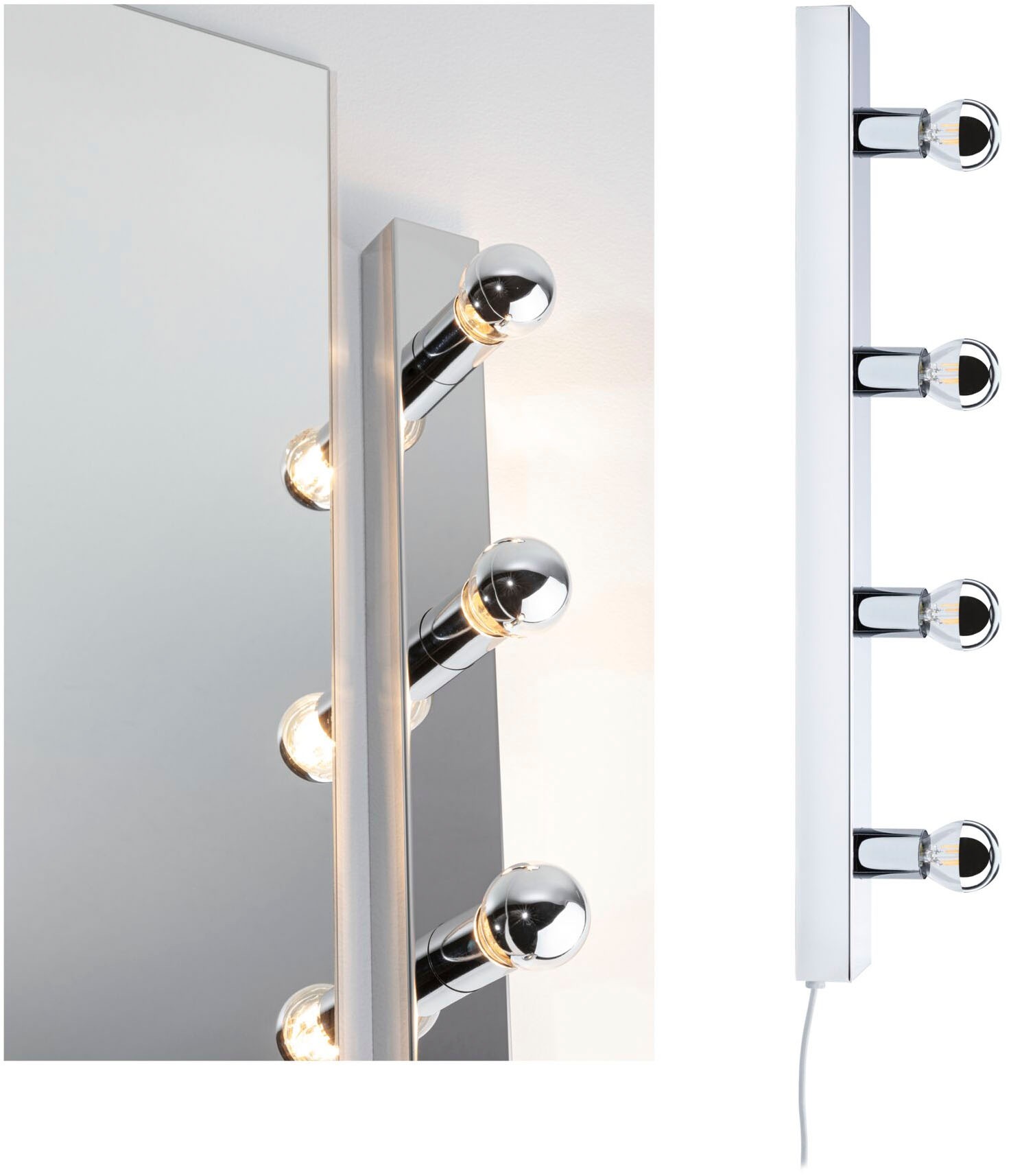 Paulmann Spiegelleuchte »Spiegelleuchte E14 230V max. 4x40W dimmbar« E14 1 günstig online kaufen