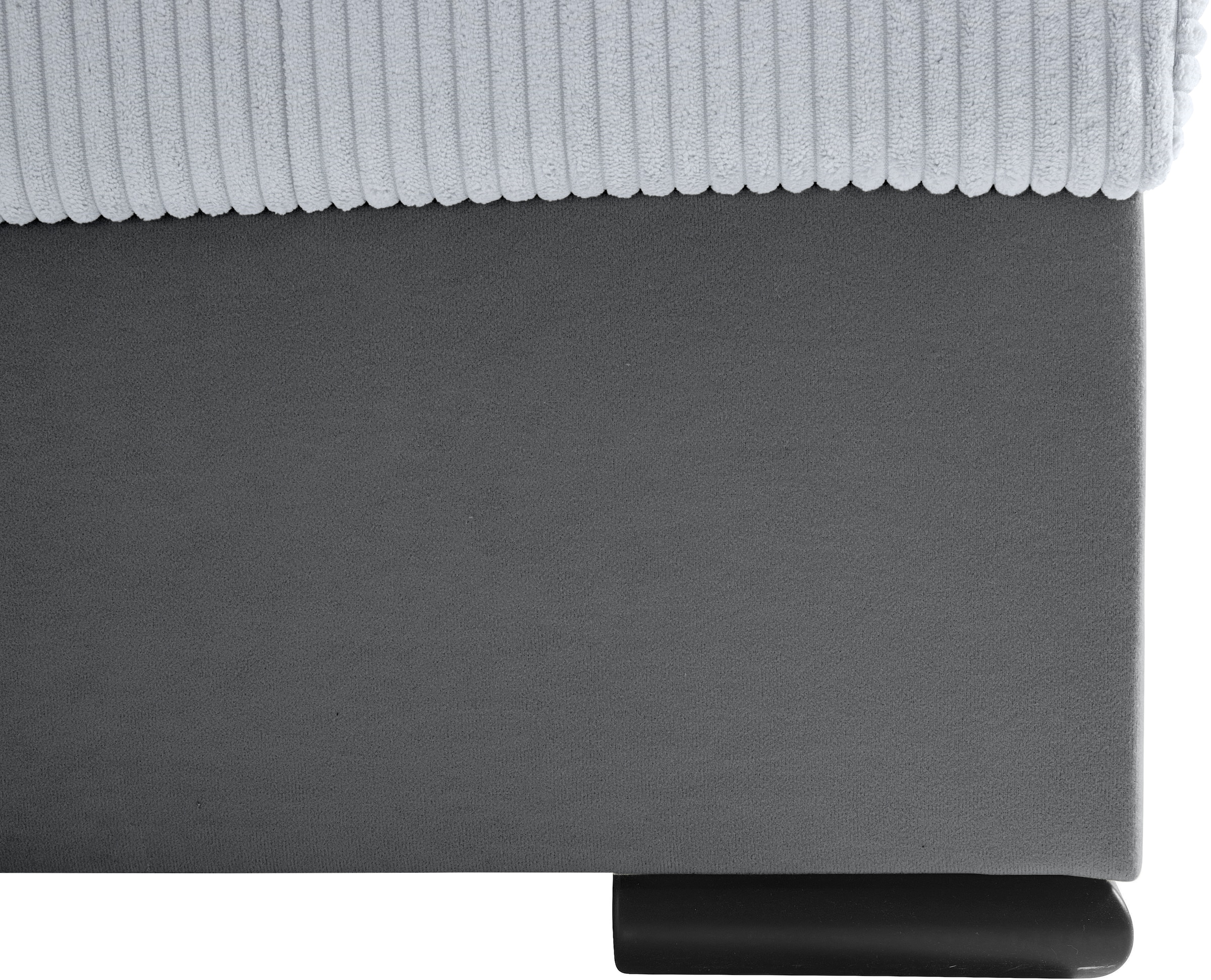 COLLECTION AB Wohnlandschaft »Josy, U-Form, Schlafsofa mit Bettkasten«, (Cord-/Mix), flexible Recamiere, Breite: 269cm, inklusive Rückenkissen, Cord/Mix