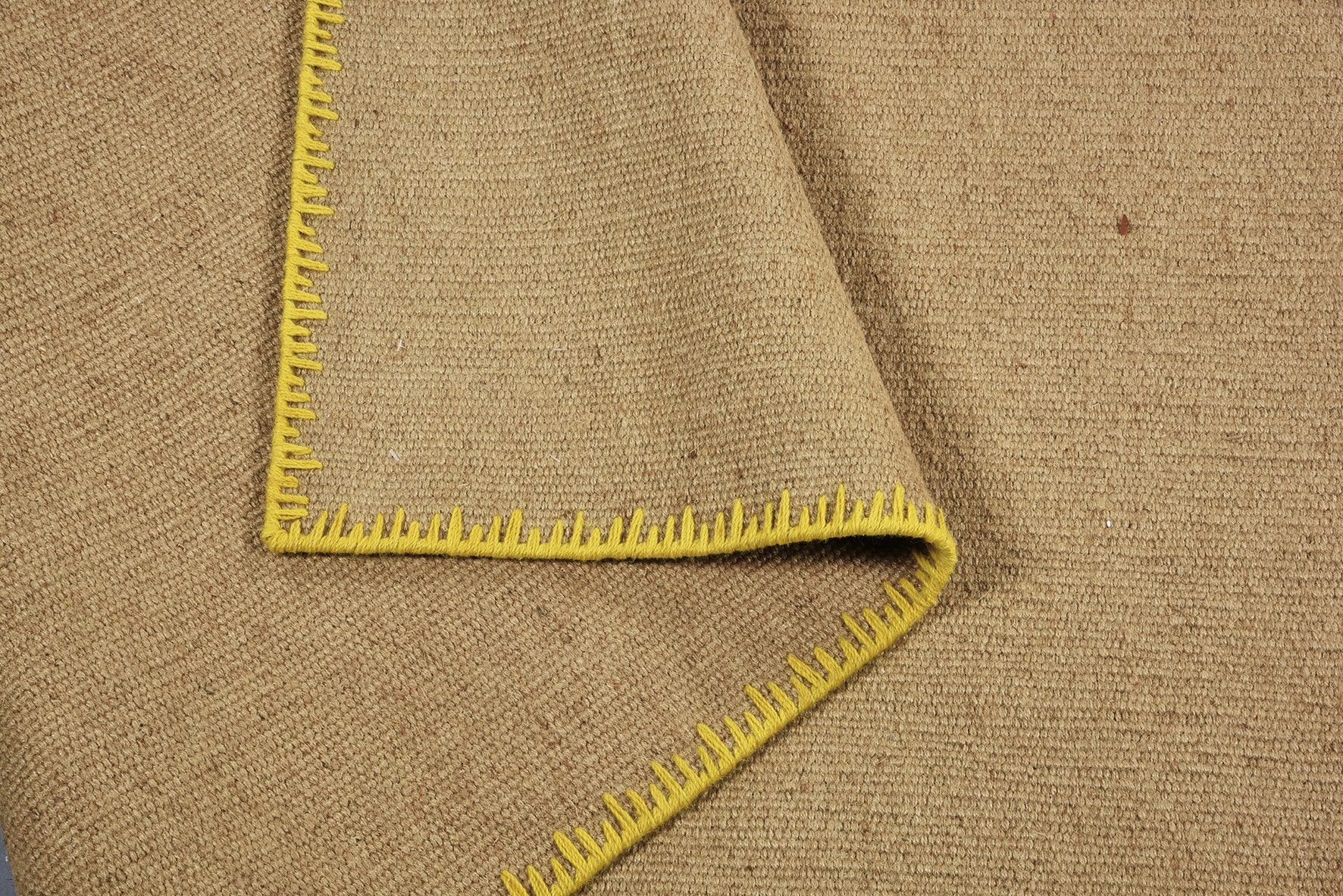 PAD Teppich »Moss« rechteckig 6 mm Höhe Juteteppich, handgewebt, Uni Farben, farbige Umrandung, Wohnzimmer