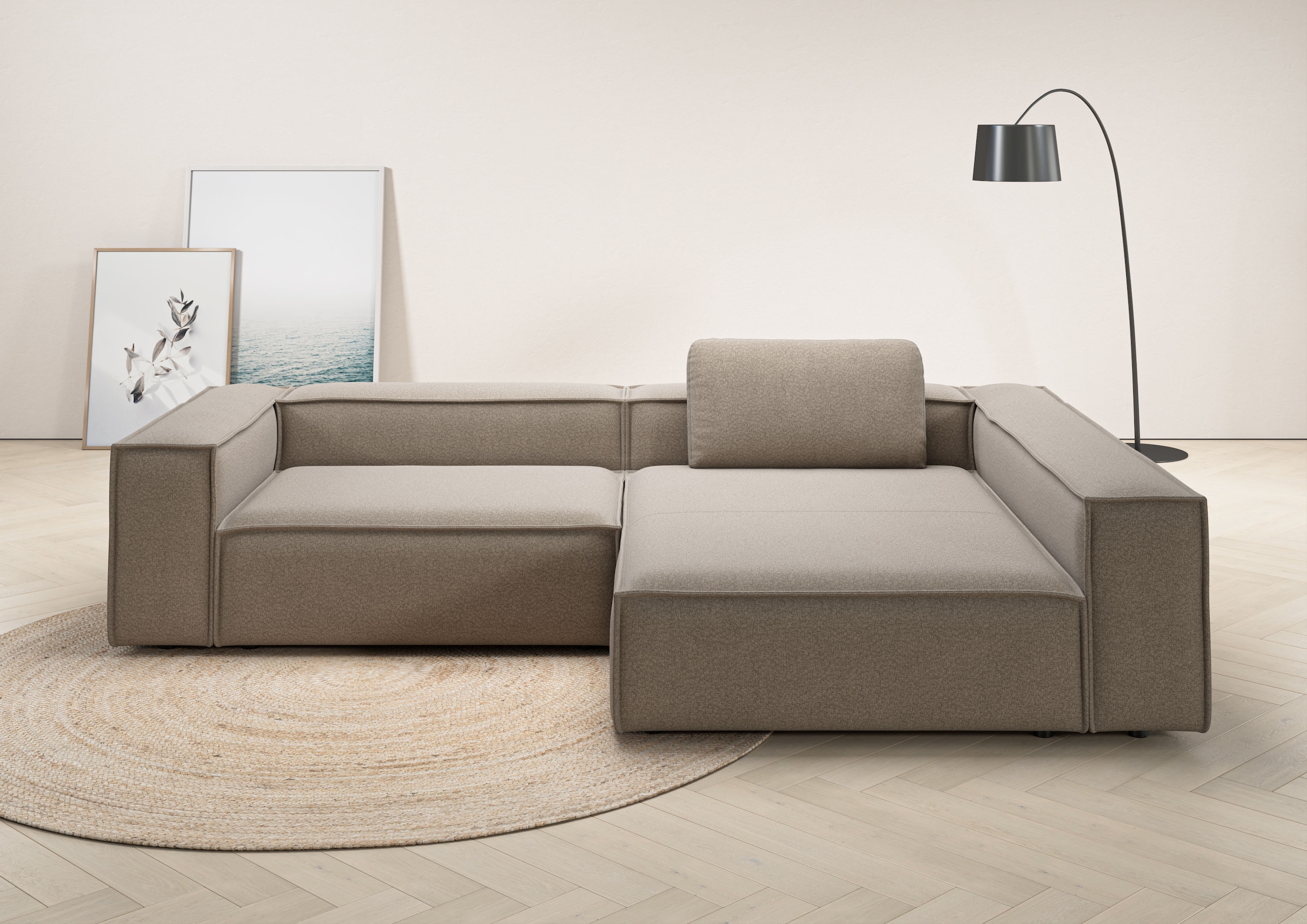 Places of Style Ecksofa »Watertown, moderne XXL L-Form, 306 cm breit«, Komf günstig online kaufen