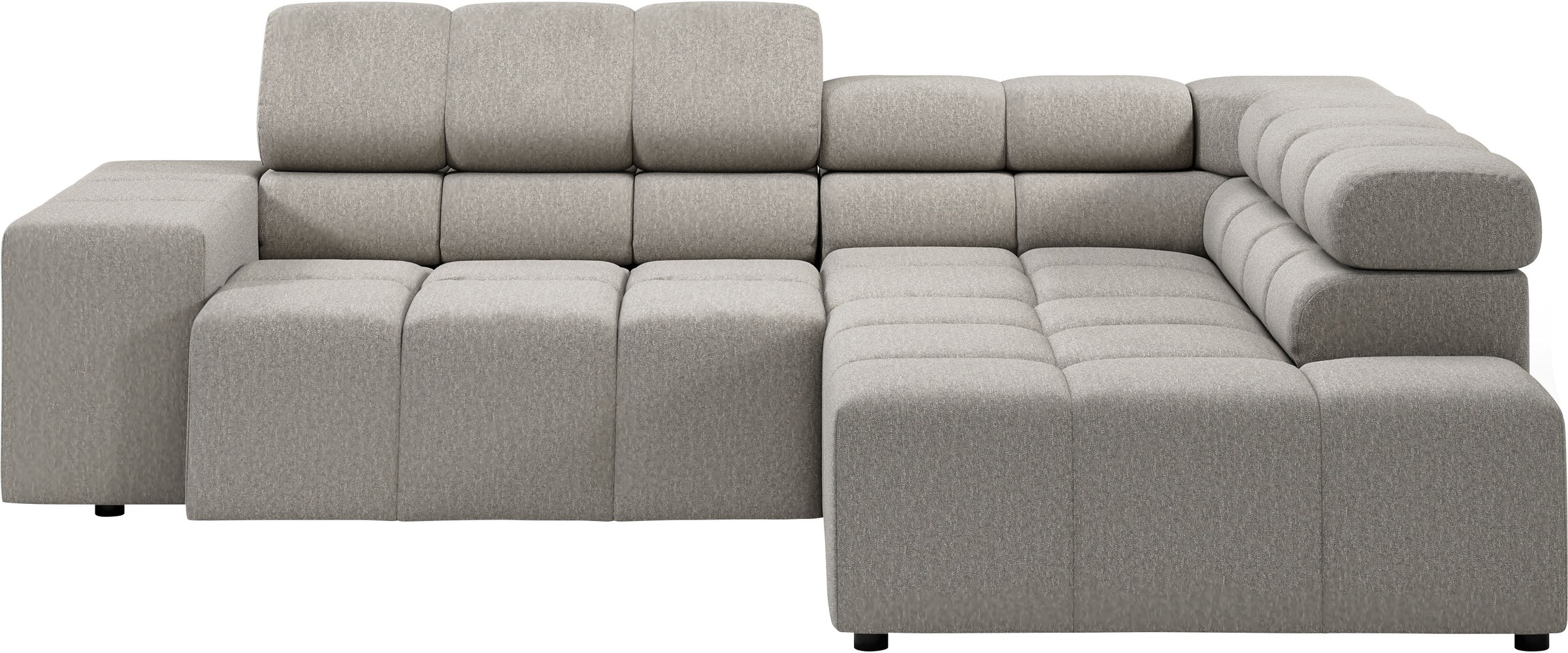INOSIGN Ecksofa "Ancona, incl. Kopfteilverstellung + 3 Zierkissen, L-Form, günstig online kaufen