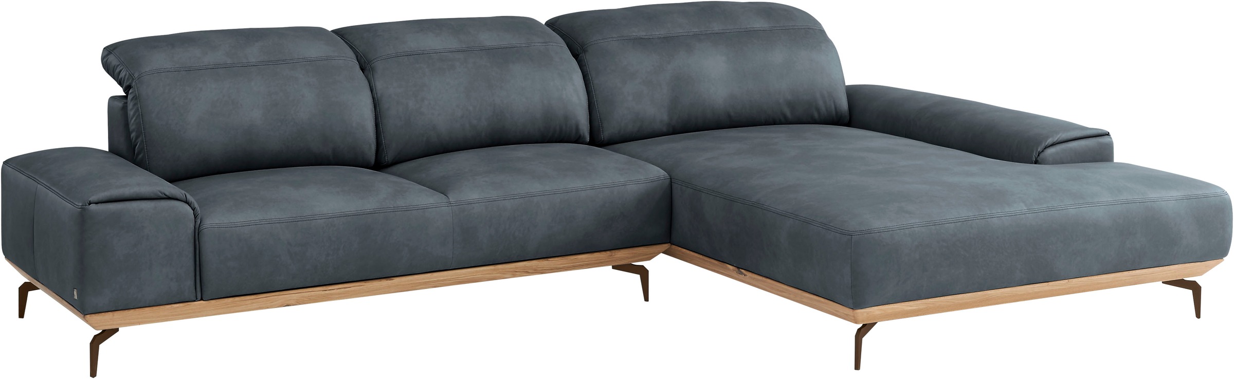 Musterring Wohnlandschaft »MR 2490«, Bronze-Fuß, Sitzhöhe 48cm, wahlweise mit Funktionen, Maße 342 x 207 cm