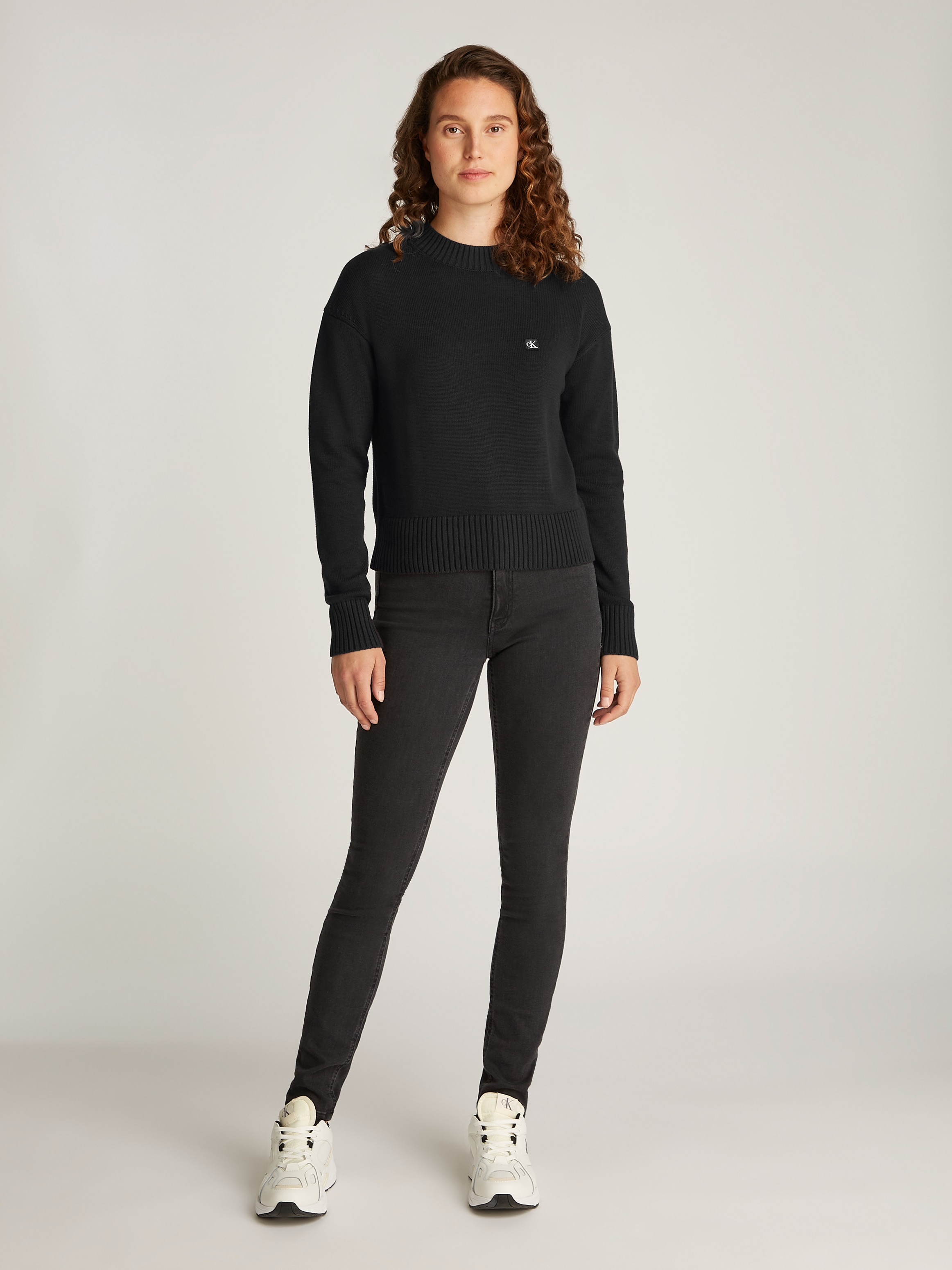 Calvin Klein Jeans Strickpullover »CK EMBRO BADGE SWEATER«
