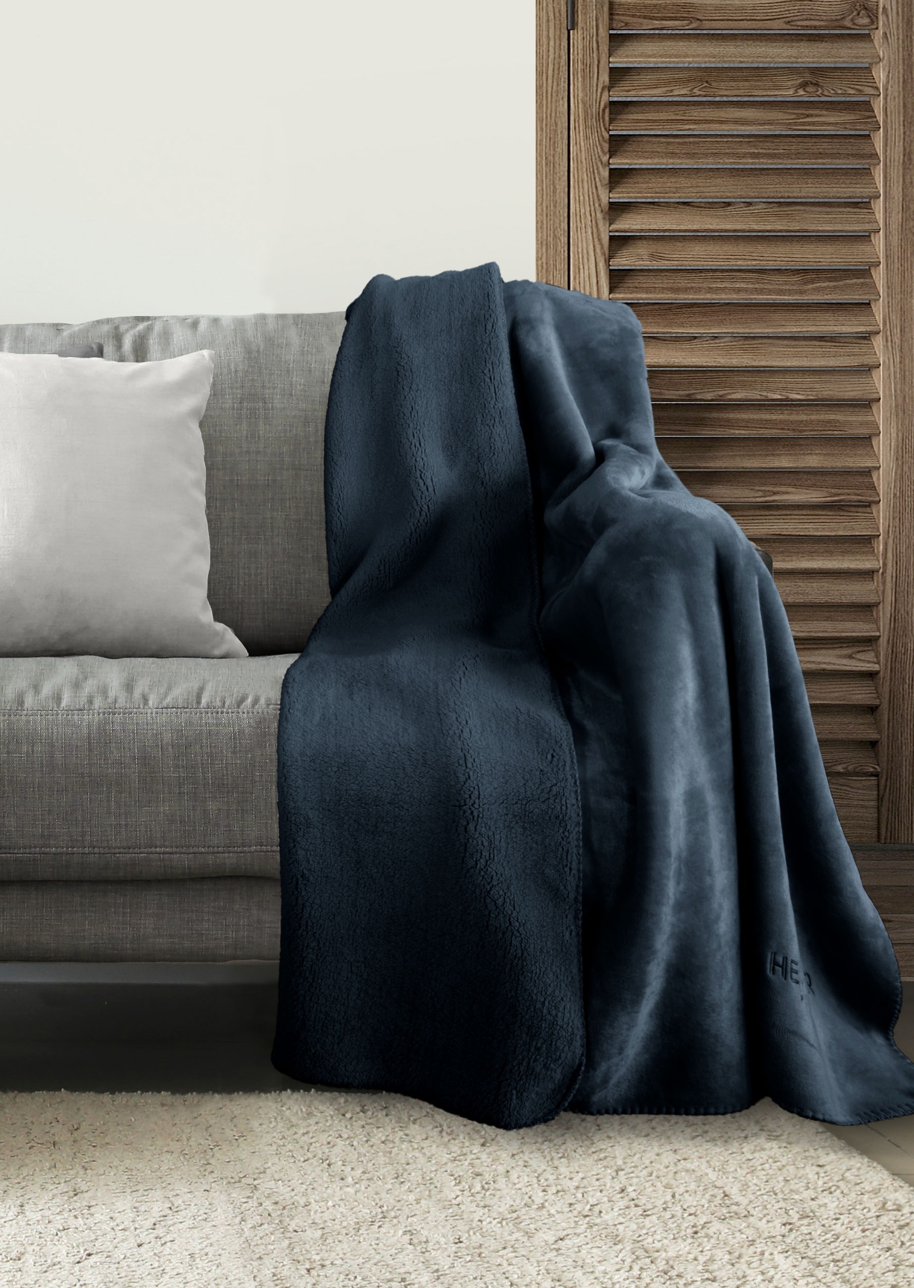 HECHTER PARIS Wohndecke »0238002«, Teddyfleece, Decke, Kuscheldecke, superweich, bequem, wohlig warm
