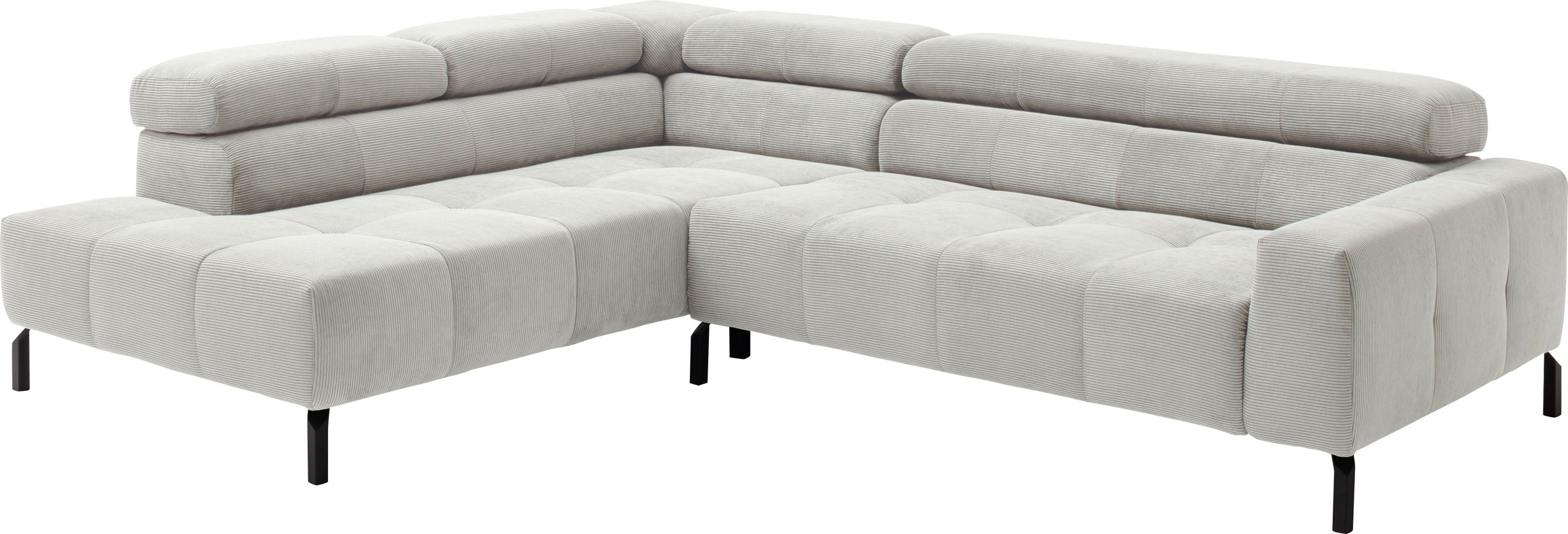 Places of Style Ecksofa »Cleveland, L-Form, incl. Kopfteilverstellung, Brei günstig online kaufen
