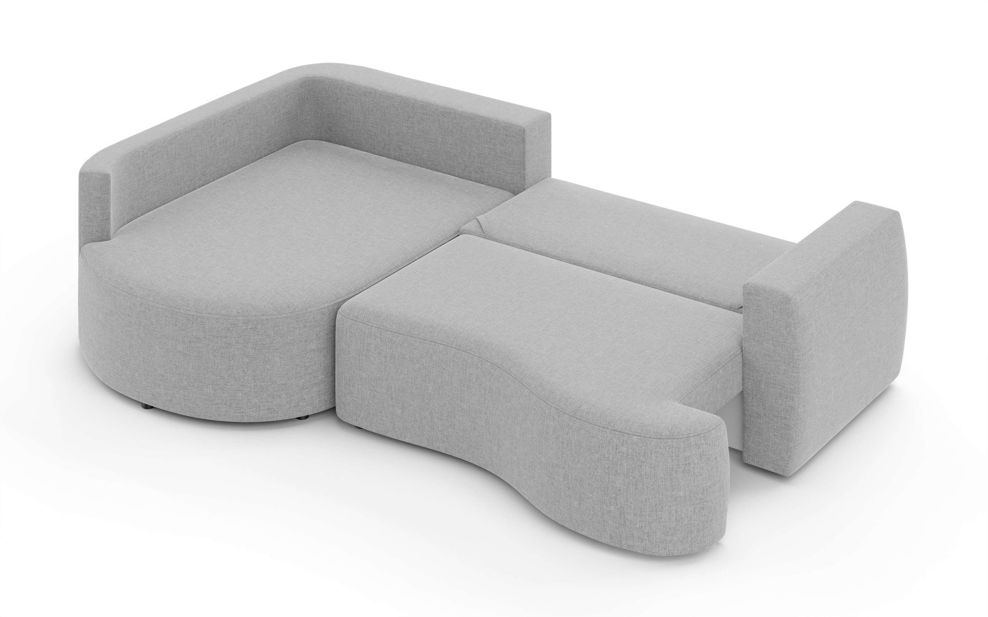 Home affaire Ecksofa »Kahekili, Schlafsofa mit Bettkasten, Maße B/T/H: 255/181/90/ cm« L-Form mit Wellenunterfederung, 7 Rückenkissen und 2 Zierkissen