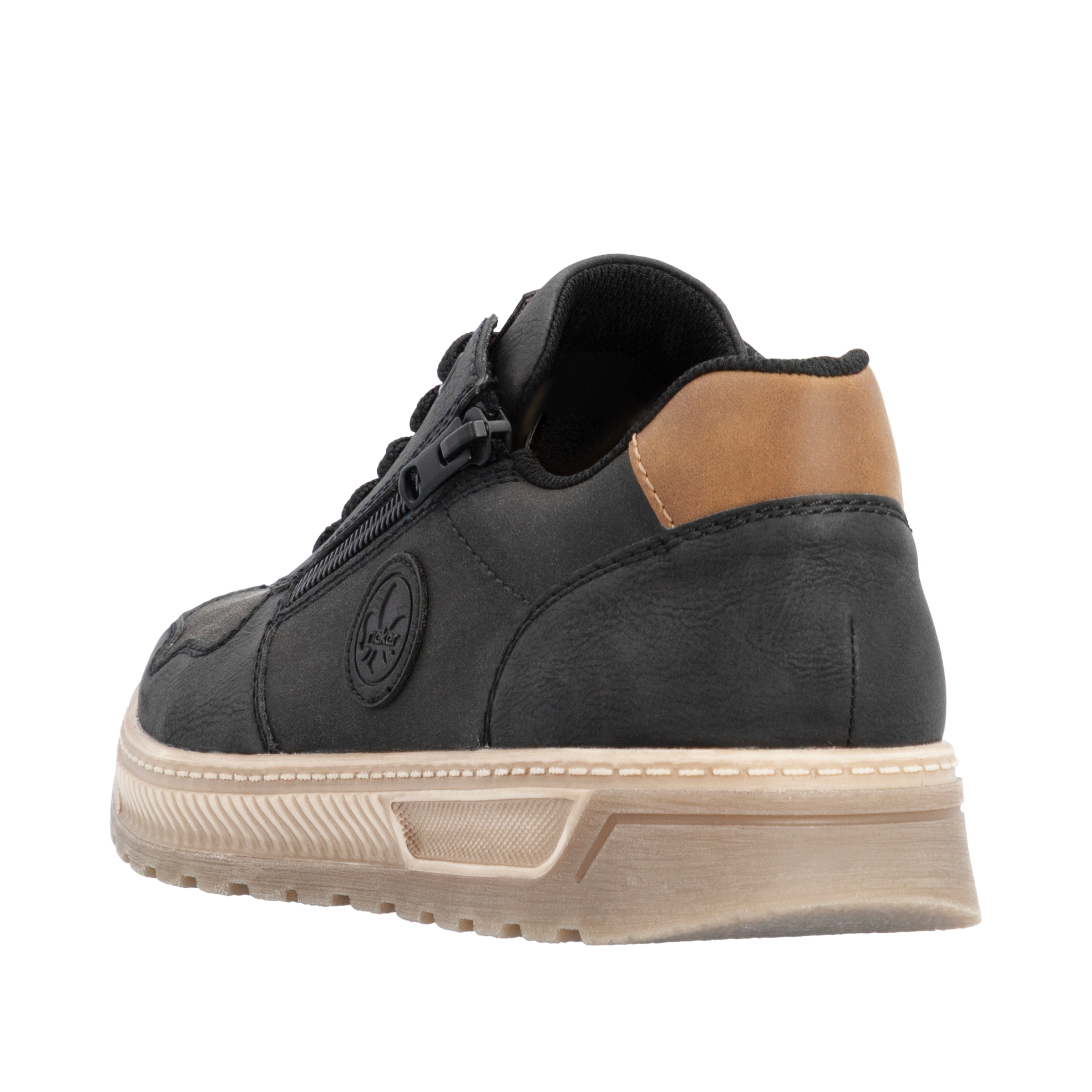 Rieker Sneaker  Freizeitschuh, Halbschuh, Schnürschuh mit Kontrastbesatz