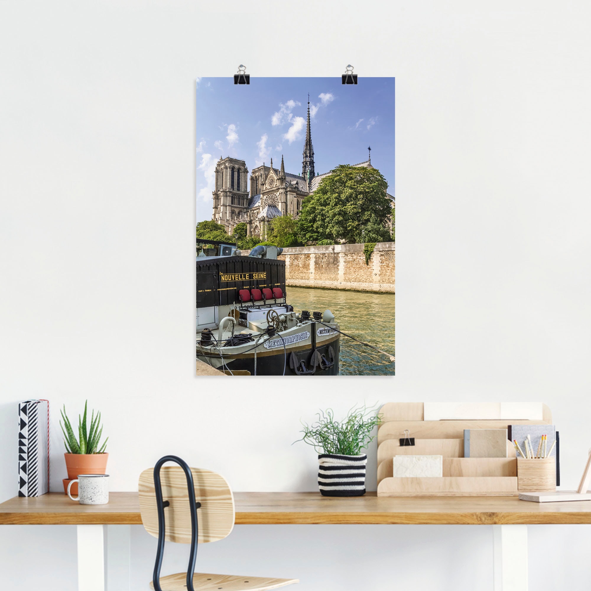 Artland Wandbild »Paris Kathedrale Notre-Dame«, Paris, (1 St.), als Alubild, Leinwandbild, Wandaufkleber oder Poster in versch. Größen