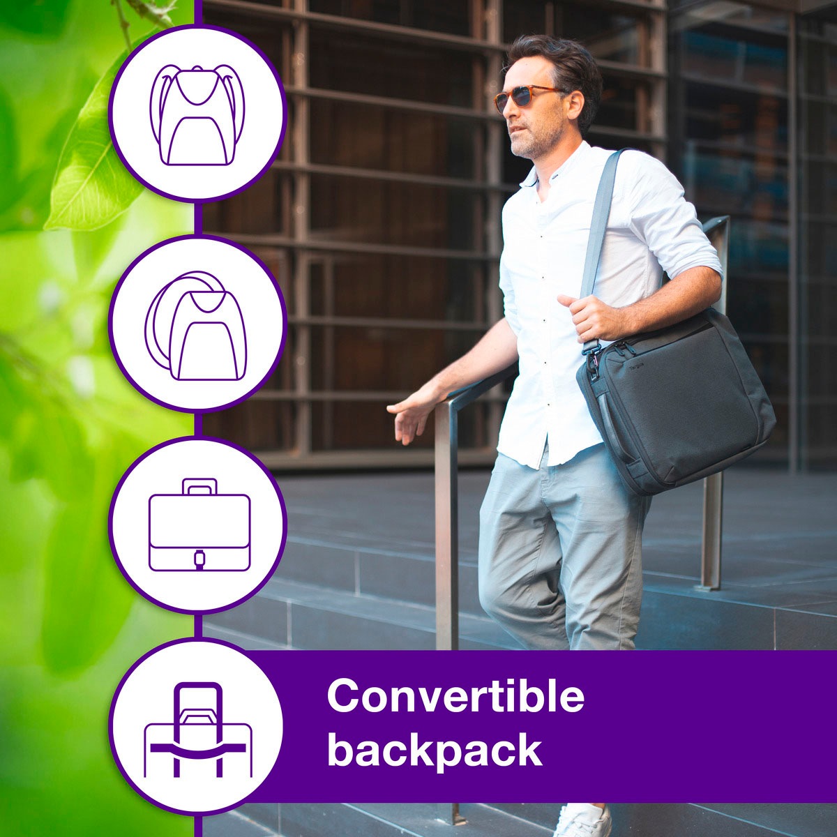Targus Notebook-Rucksack »15,6" Cypress Convertible Rucksack mit EcoSmart«