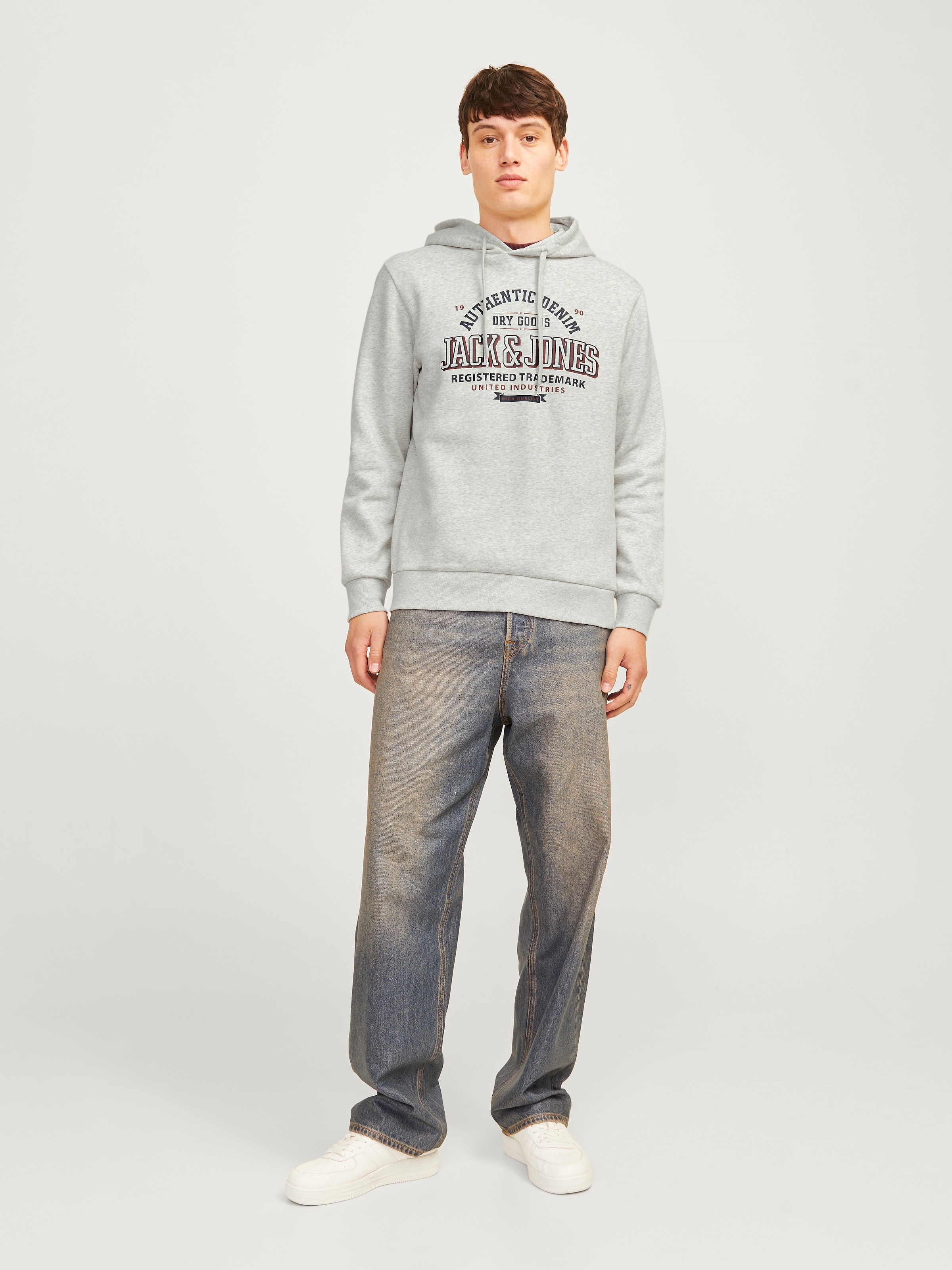 Jack & Jones Kapuzensweatshirt »JJELOGO SWEAT HOOD 2 COL 24/25 NOOS«, mit Logo Print