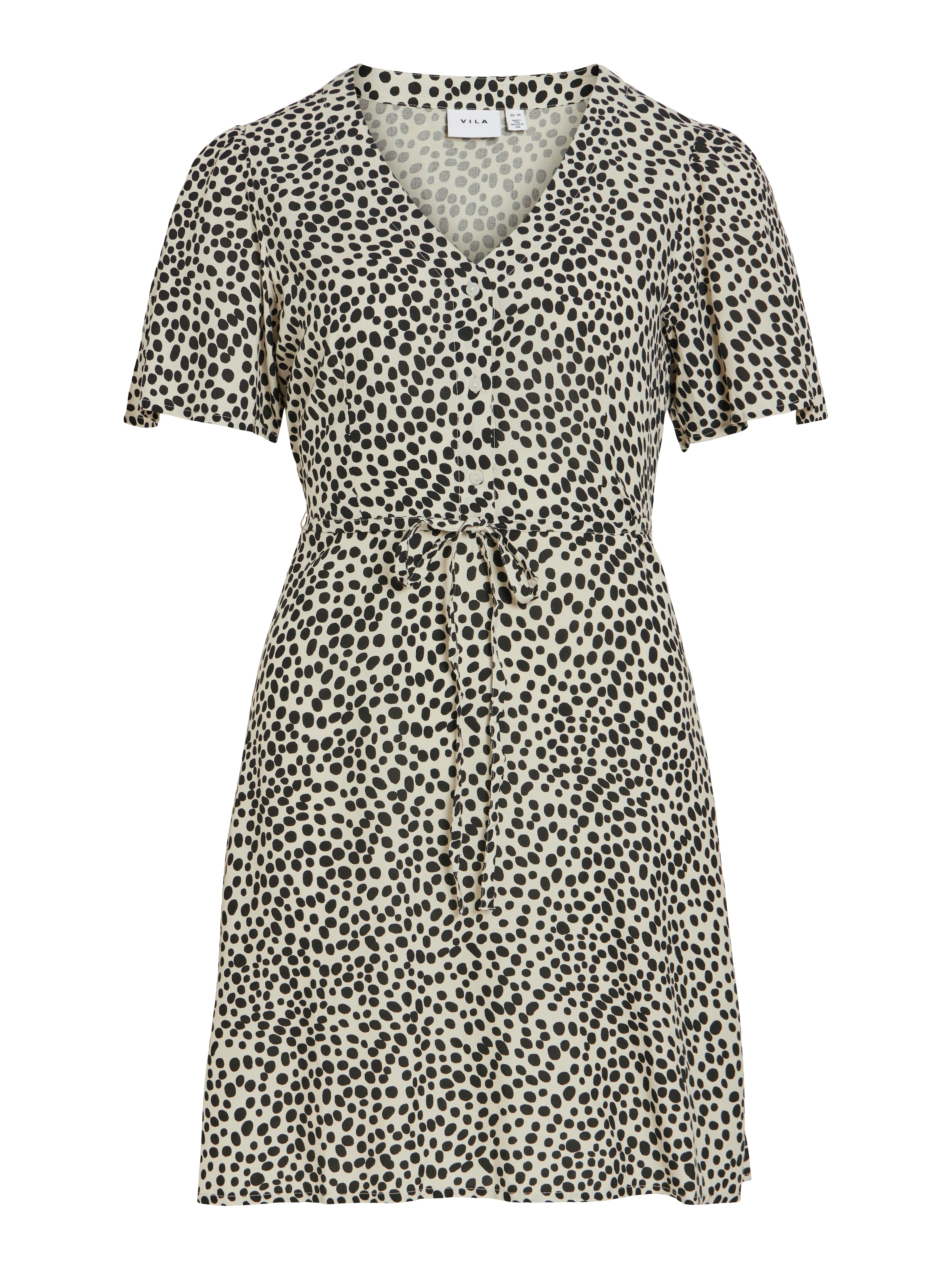Vila Minikleid »VIGRACE V-NECK S/S SHORT DRESS - NOOS« Sommerkleid,