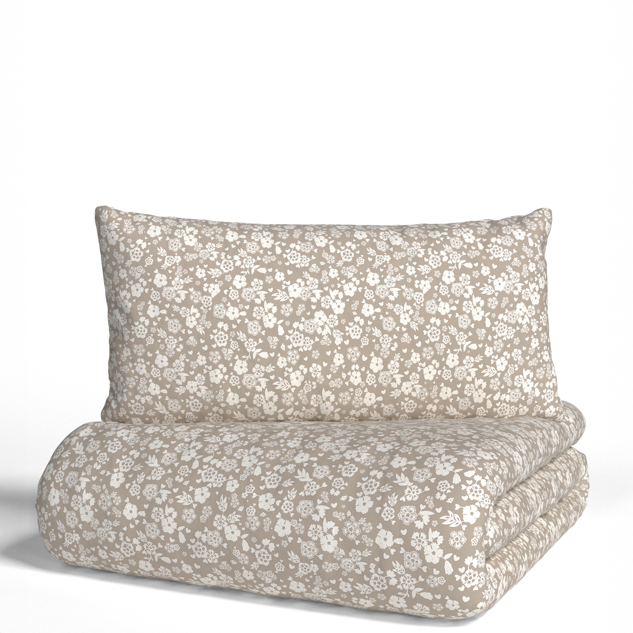 my home Bettwäsche »Mariby« 2 Stk. tlg. mit feinem Blümchen Design, skandin günstig online kaufen