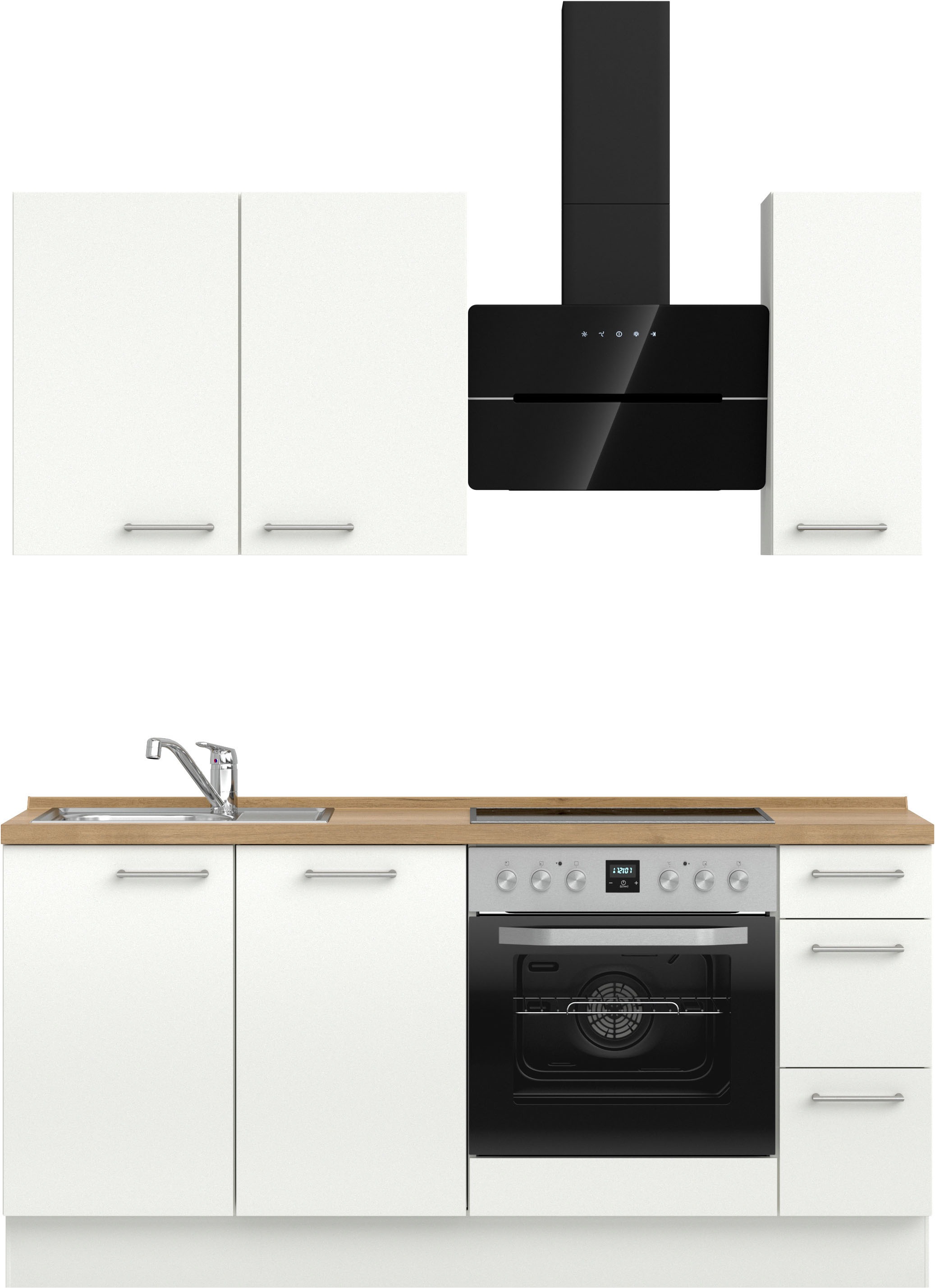 nobilia® Küchenzeile »"Laser II", Ausrichtung wählbar, Breite 180 cm« vormo günstig online kaufen