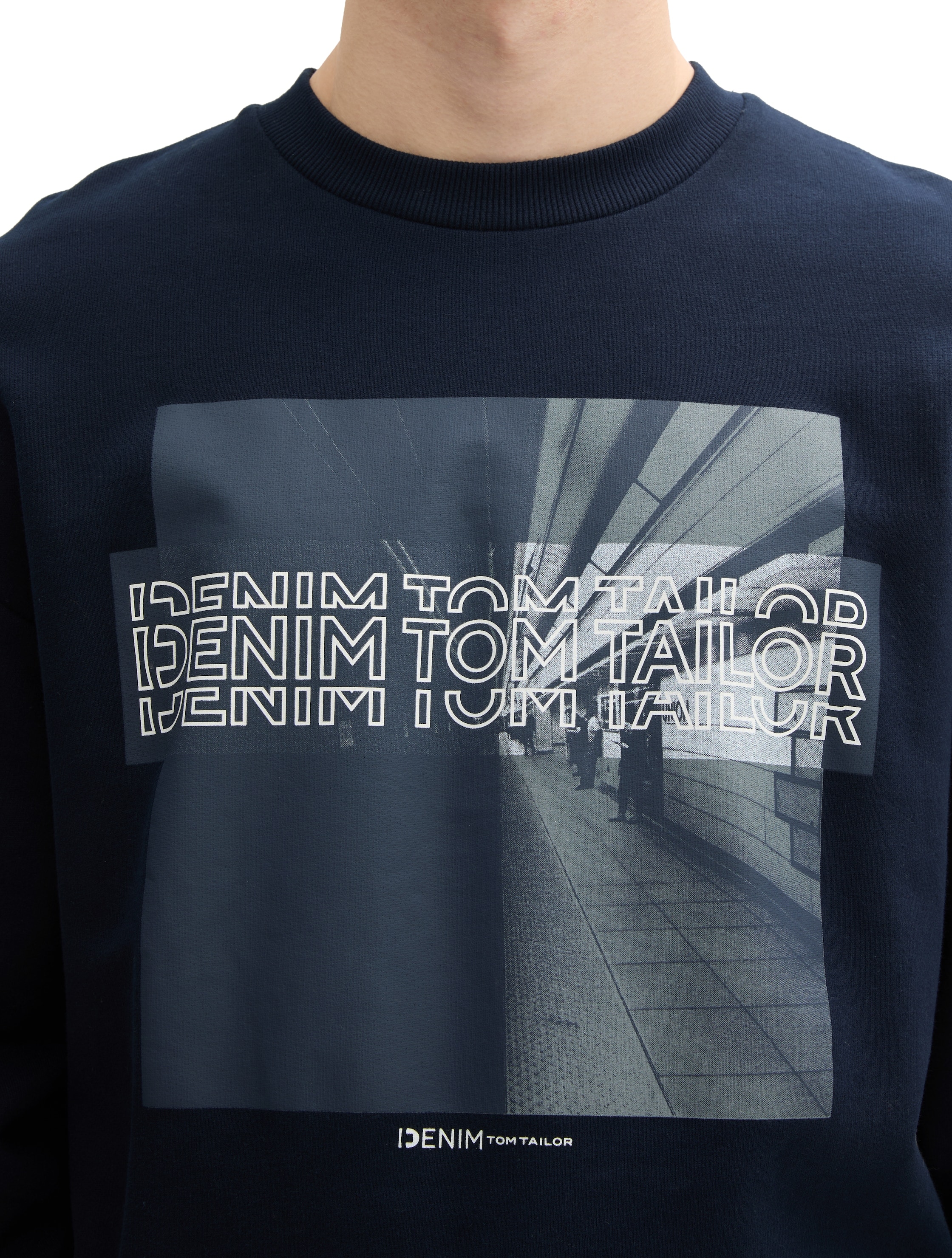 TOM TAILOR Denim Sweatshirt, mit Frontprint