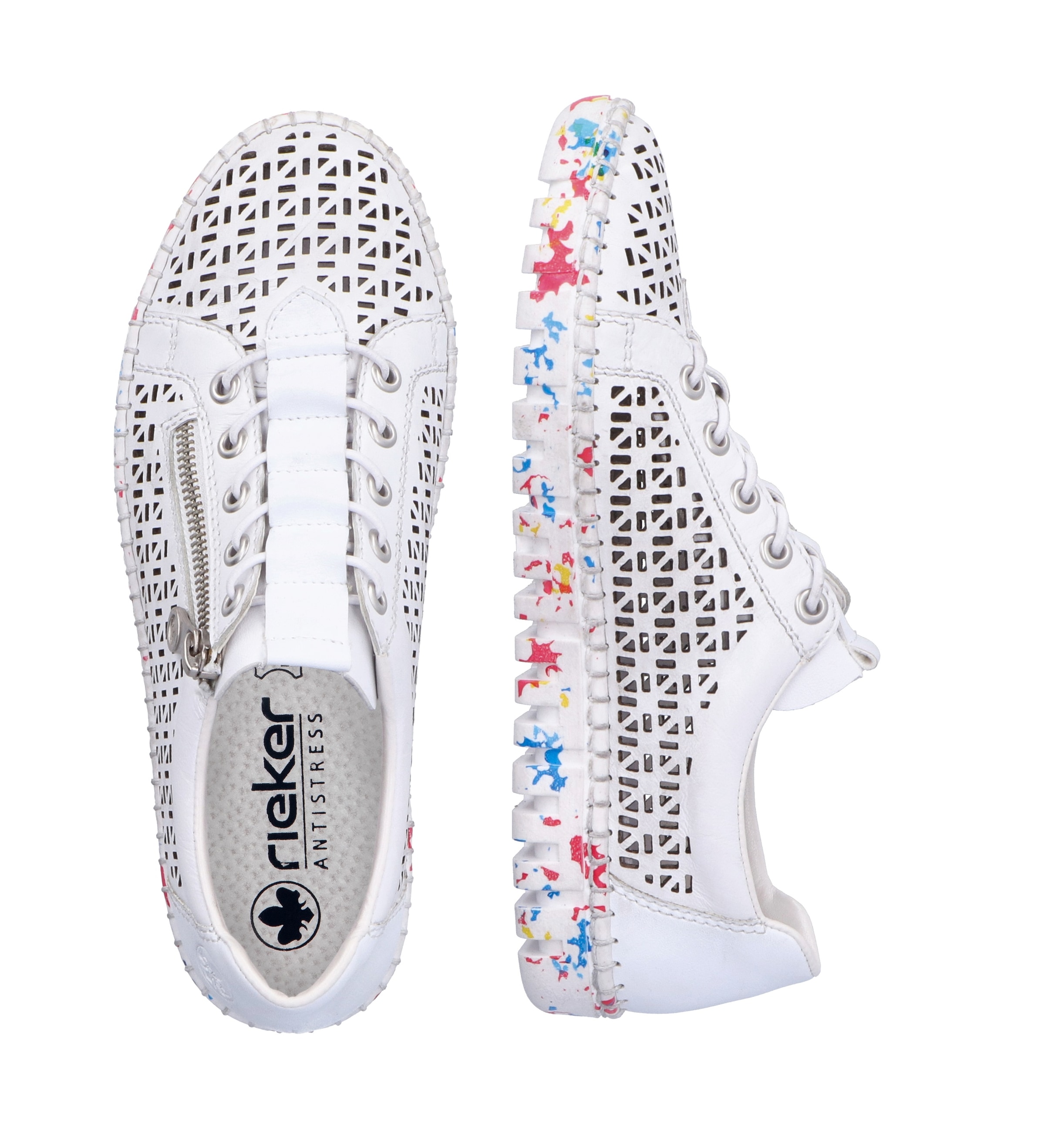 Rieker Slip-On Sneaker  , Halbschuh, Freizeitschuh, Schlupfschuh mit Gummizug