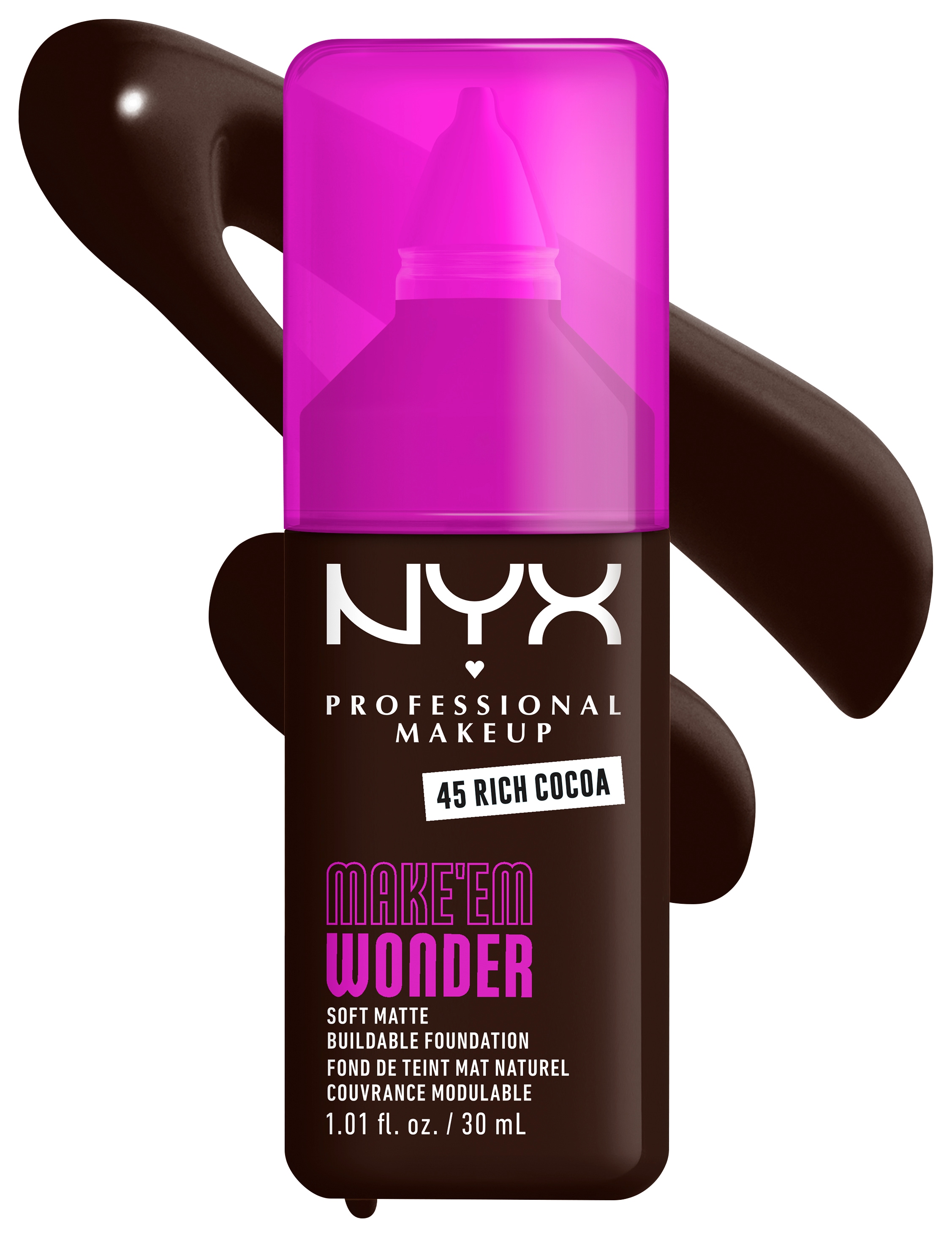 NYX PROFESSIONAL MAKEUP Foundation »MAKE 'EM WONDER FOUNDATION« perfekter No-Makeup-Makeup-Look bis zum Full Glam