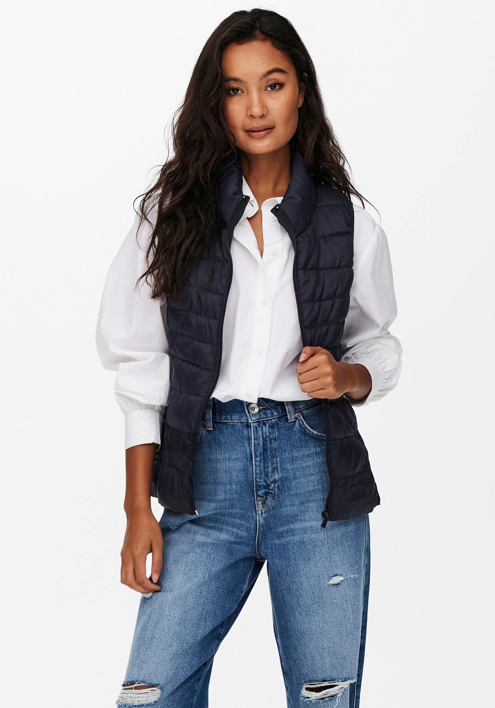 ONLY Steppweste »ONLNEWCLAIRE QUILTED WAISTCOAT OTW NOOS« kaufen