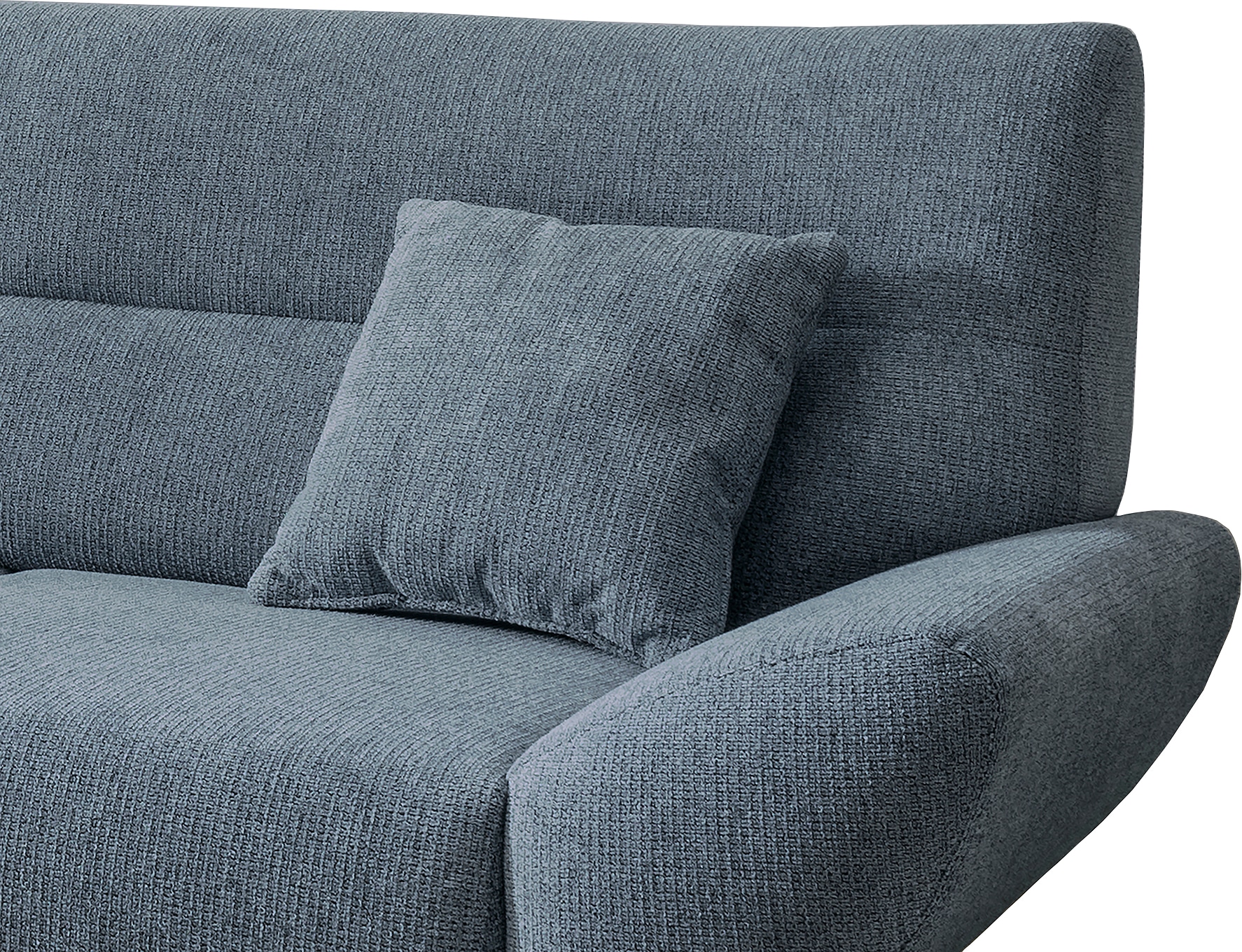 INOSIGN Ecksofa »Drago, elegant und zeitlos, komfortabel, Holzfuß, L-Form«, frei im Raum stellbar, inkl. 2 Zierkissen