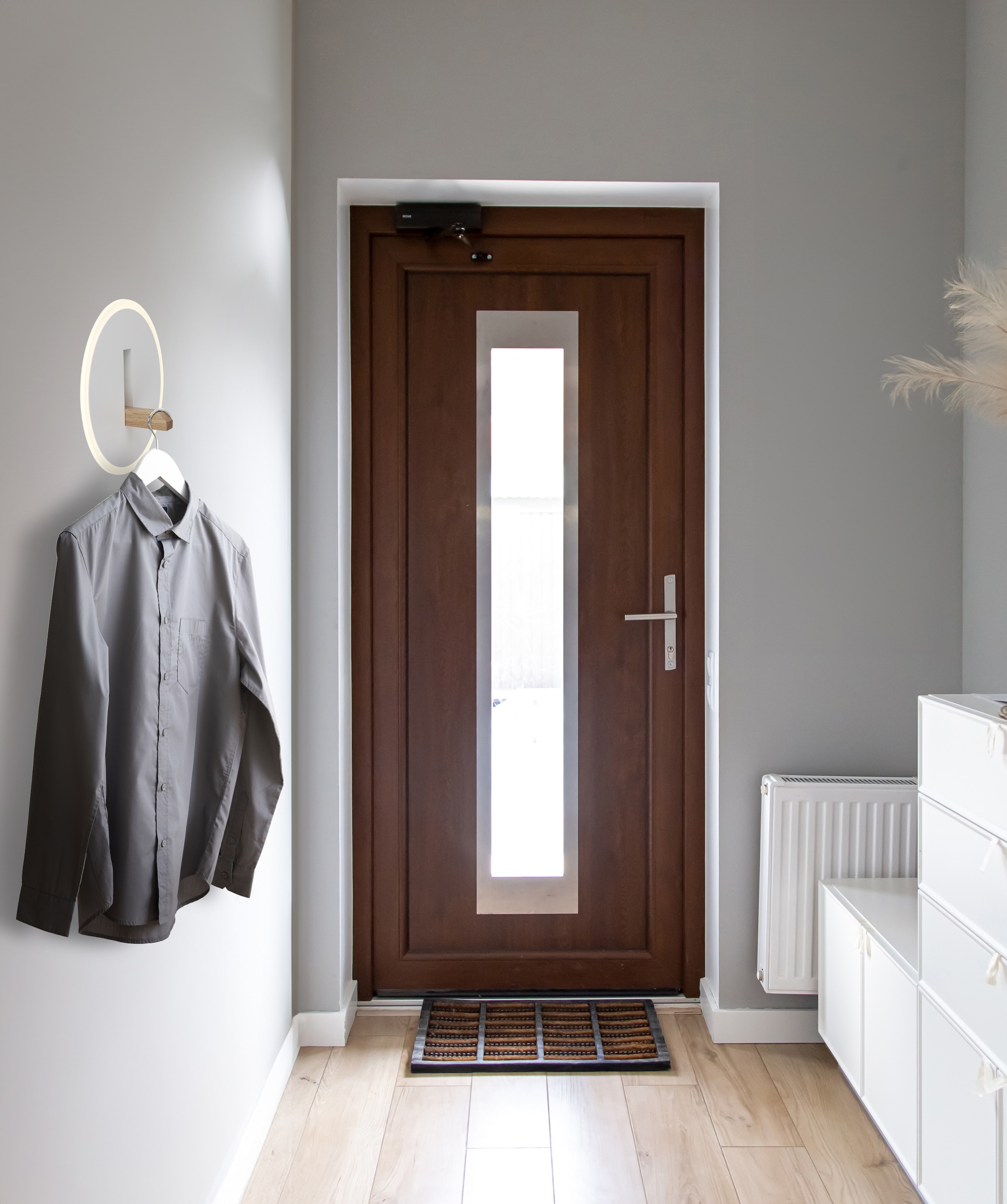 GLOBO LIGHTING LED Wandleuchte »AVERY«, Leuchtmittel LED-Modul | LED fest integriert, Wandlampe/herunterklappbarer Kleiderhaken/Flur/Garderobe