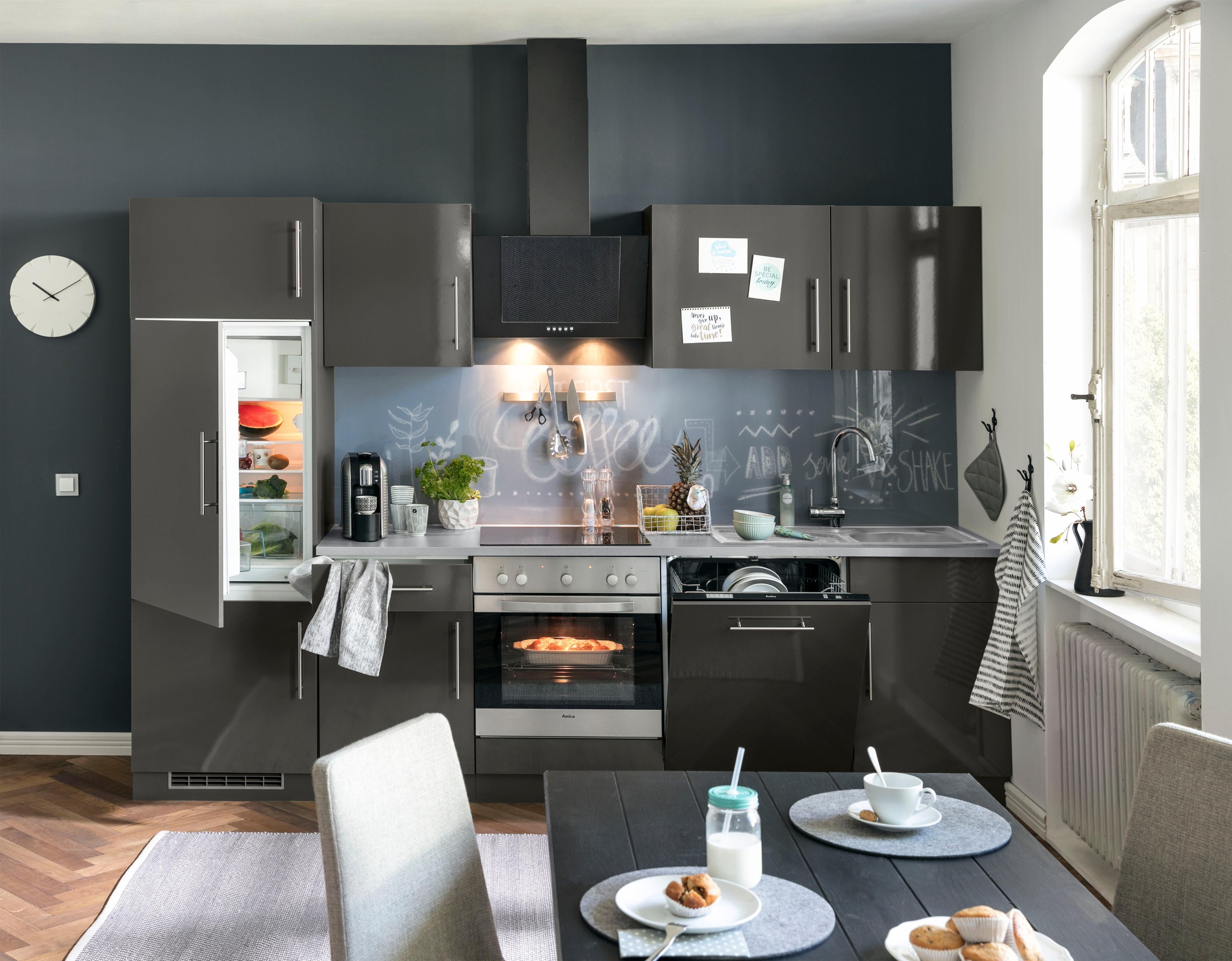 wiho Küchen Küchenzeile »Cali«, online bestellen cm Breite 280 mit E-Geräten