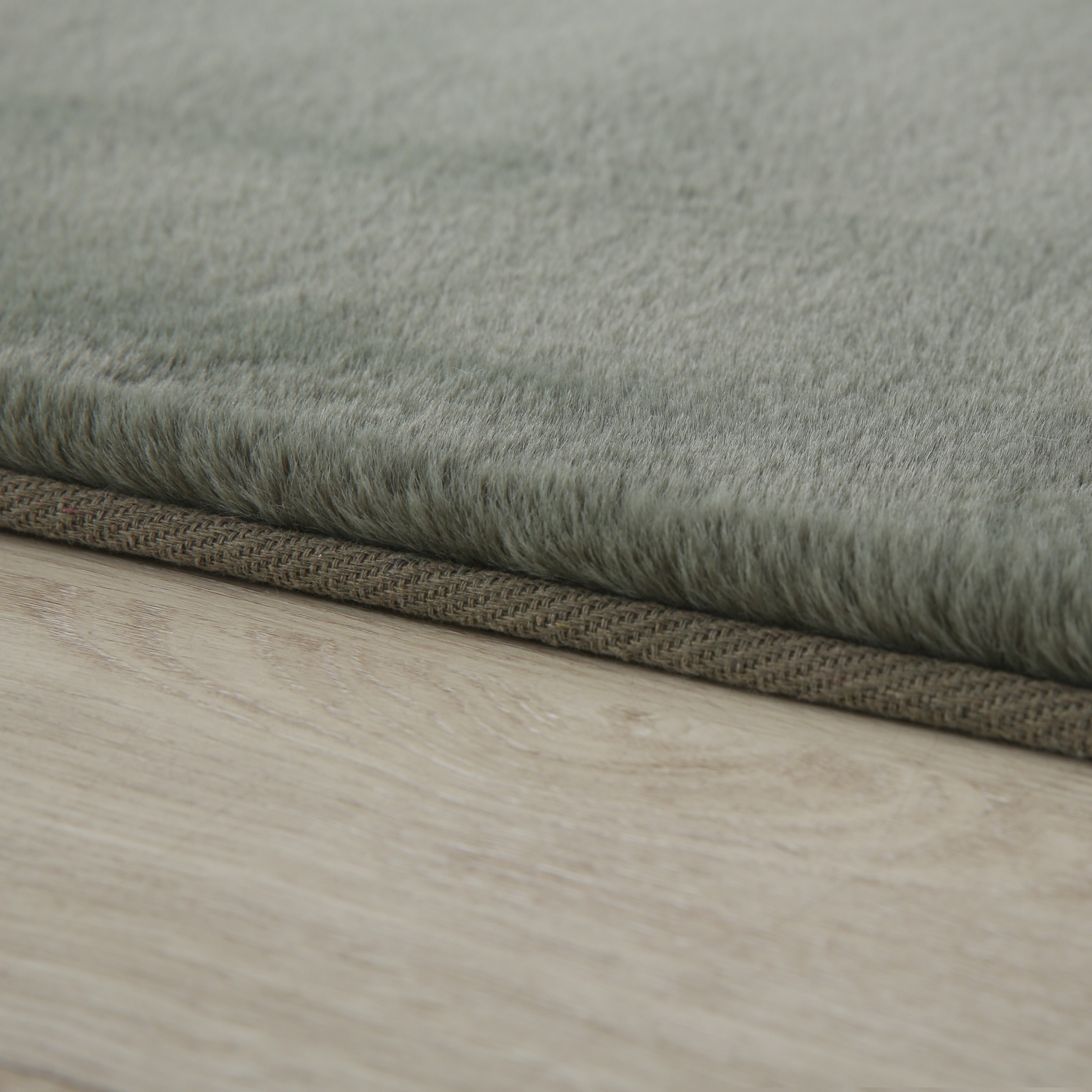 Ayyildiz Teppiche Hochflor-Teppich »POUFFY 5100«, rechteckig, 20 mm Höhe, Läufer, weicher glatter Softflor, Kaninchen Fell Haptik, waschbar
