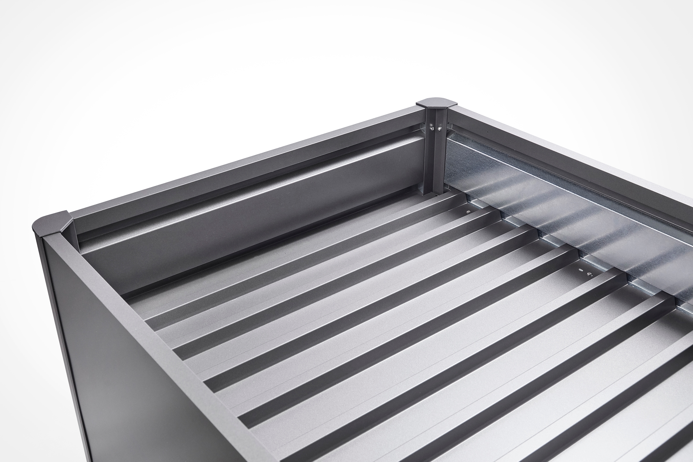 Biohort Hochbeet-Zwischenboden »Eckteil, dunkelgrau, 1 Stück« passend für Hochbeet, Belvedere, DaVinci