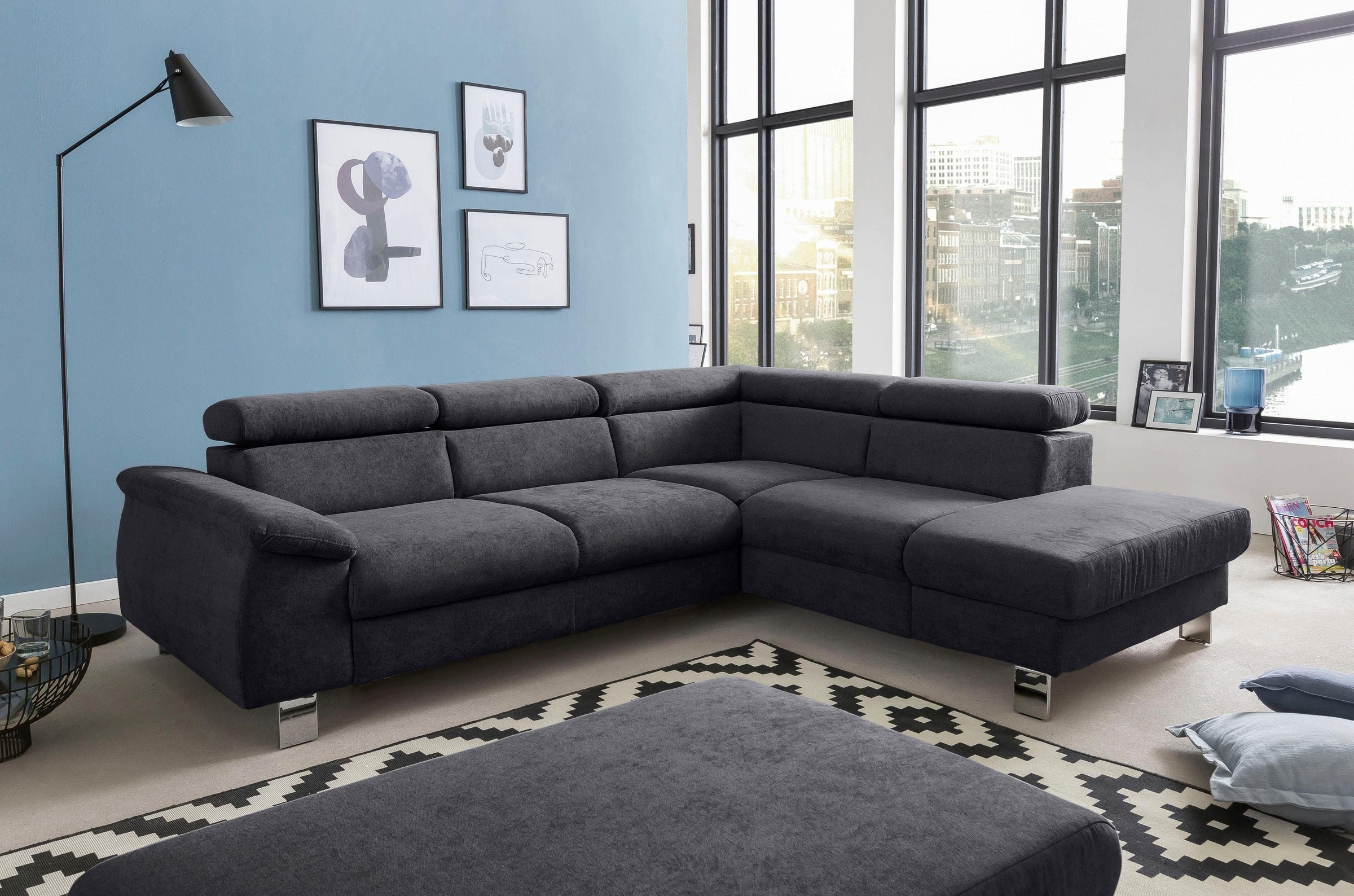 COTTA Polstergarnitur »Komaris L-Form«, (Set), Set bestehend aus: Ecksofa m günstig online kaufen