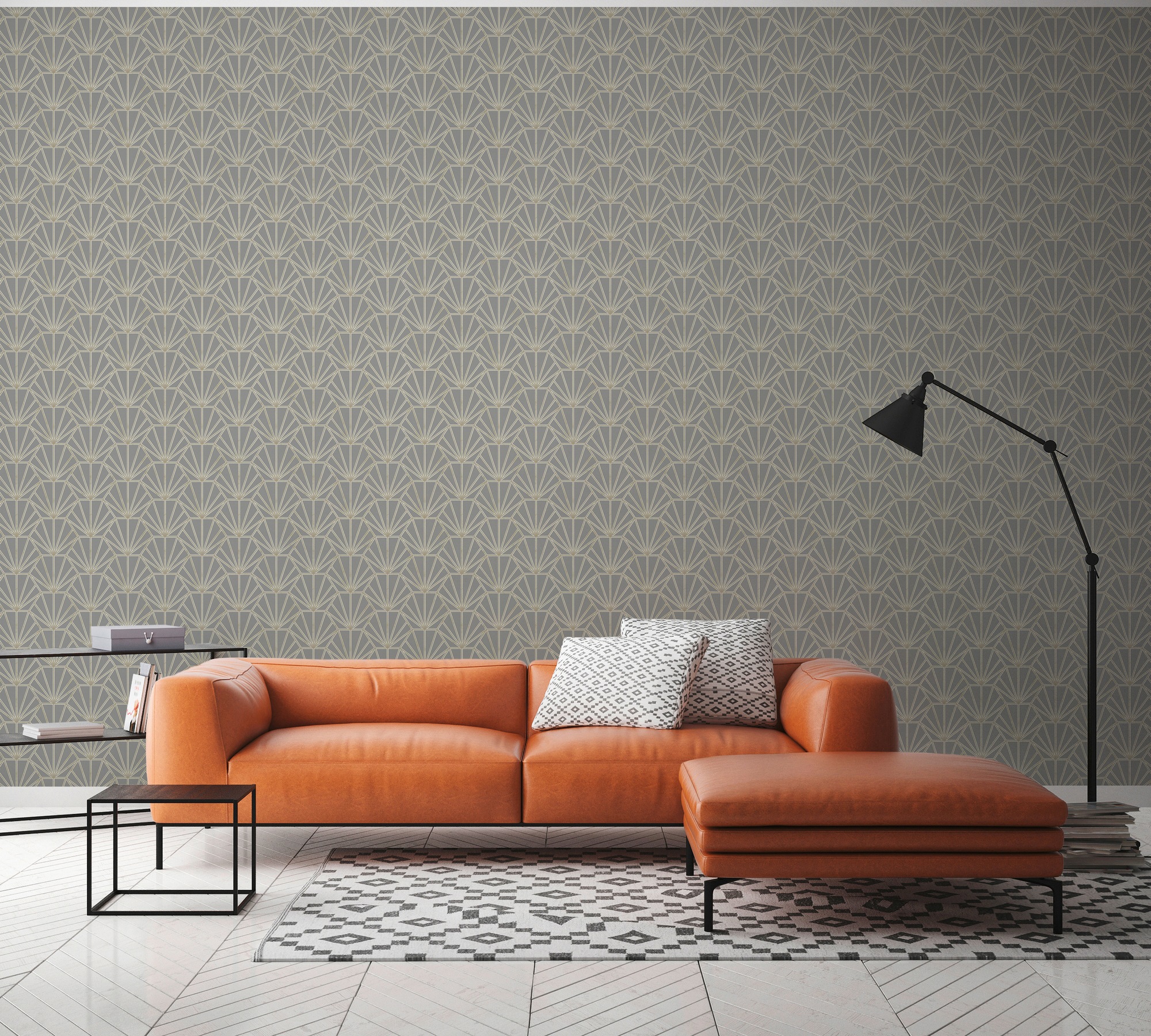 Daniel Hechter Vliestapete, grafisch-geometrisch-gemustert, Designertapete Tapete Geometrisch Tapeten Wohnzimmer Schlafzimmer Flur