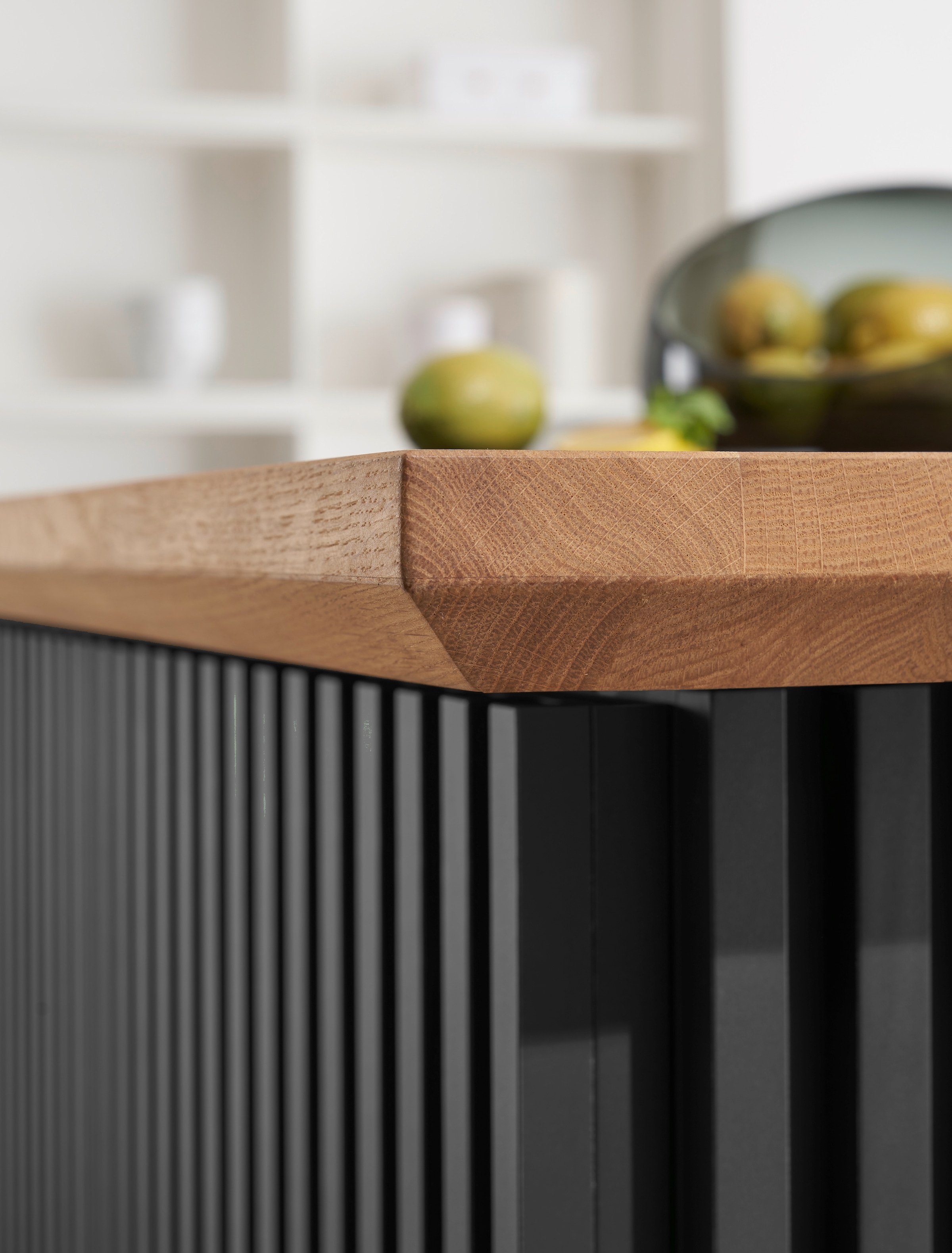 BASIC by Balculina Kücheninsel »Sandella B/H/T 160x87x90 cm« Breite 160 cm, Arbeitsplatte eiche massiv