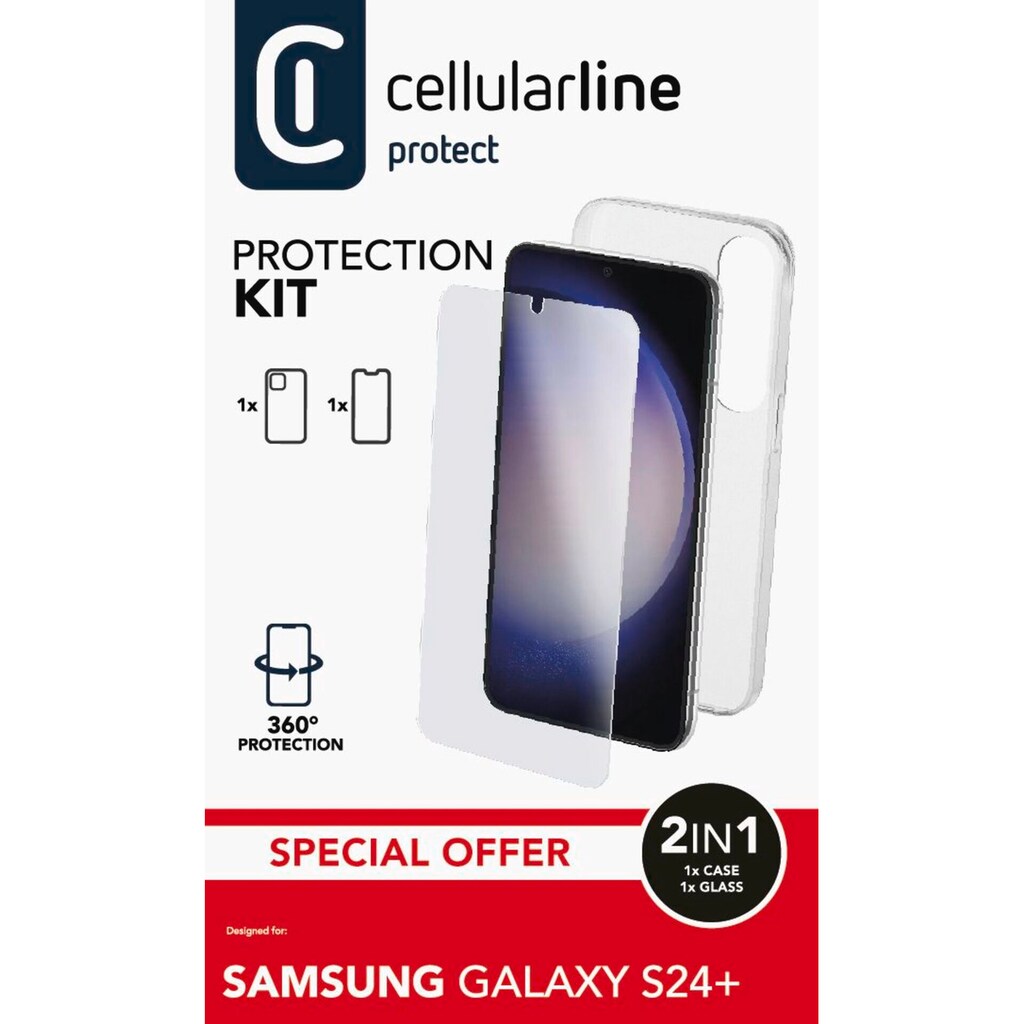 Cellularline Handyhülle »Protection Kit für Samsung Galaxy S24+«