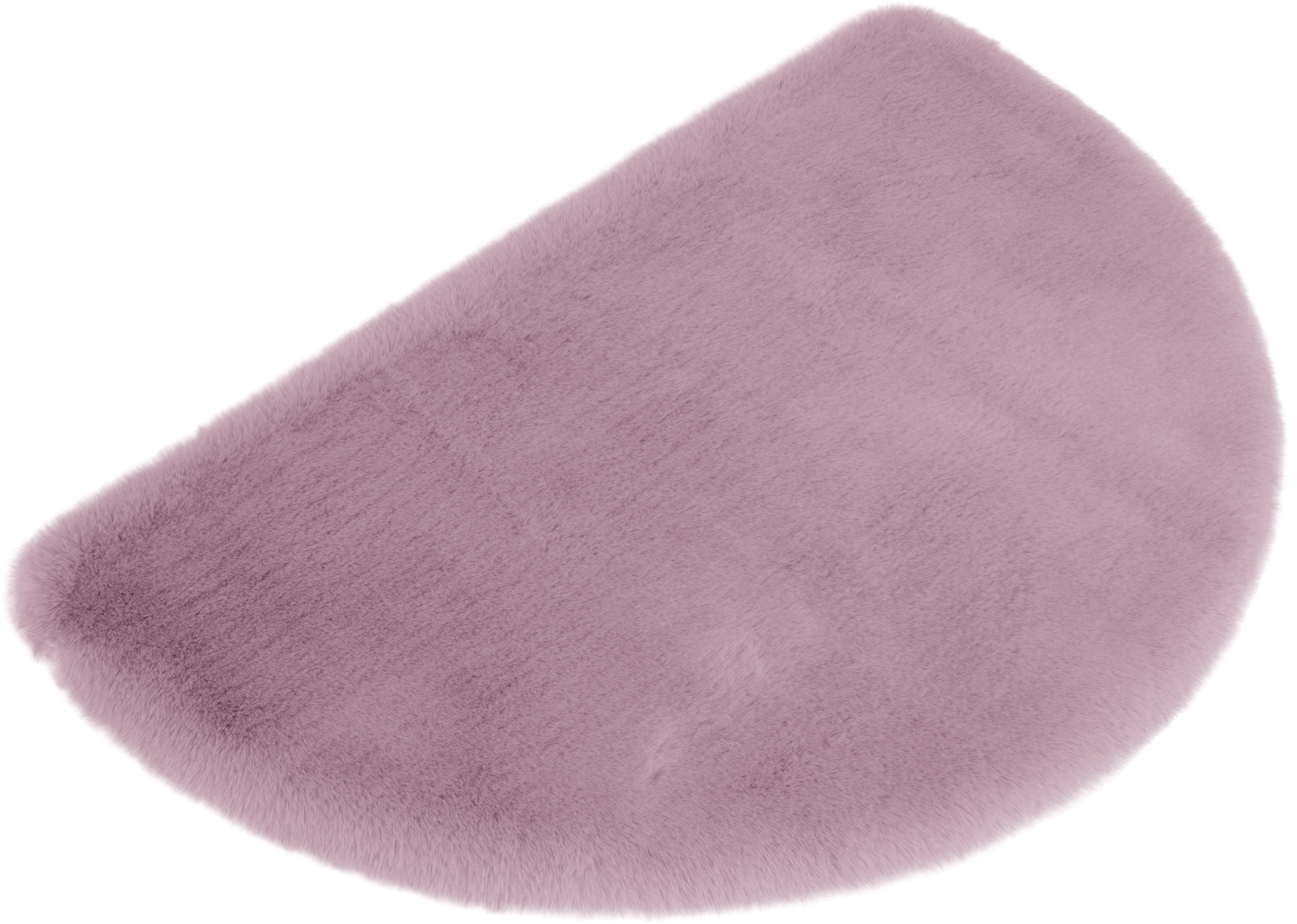 my home Badematte »Rabbit Badematten, Badvorleger, Badezimmer Teppich«, rutschhemmend beschichtet, strapazierfähig-fußbodenheizungsgeeignet-schnell trocknend, Kaninchenfell-Haptik, Badteppich, rechteckig, rund & als 3-tlg. Set