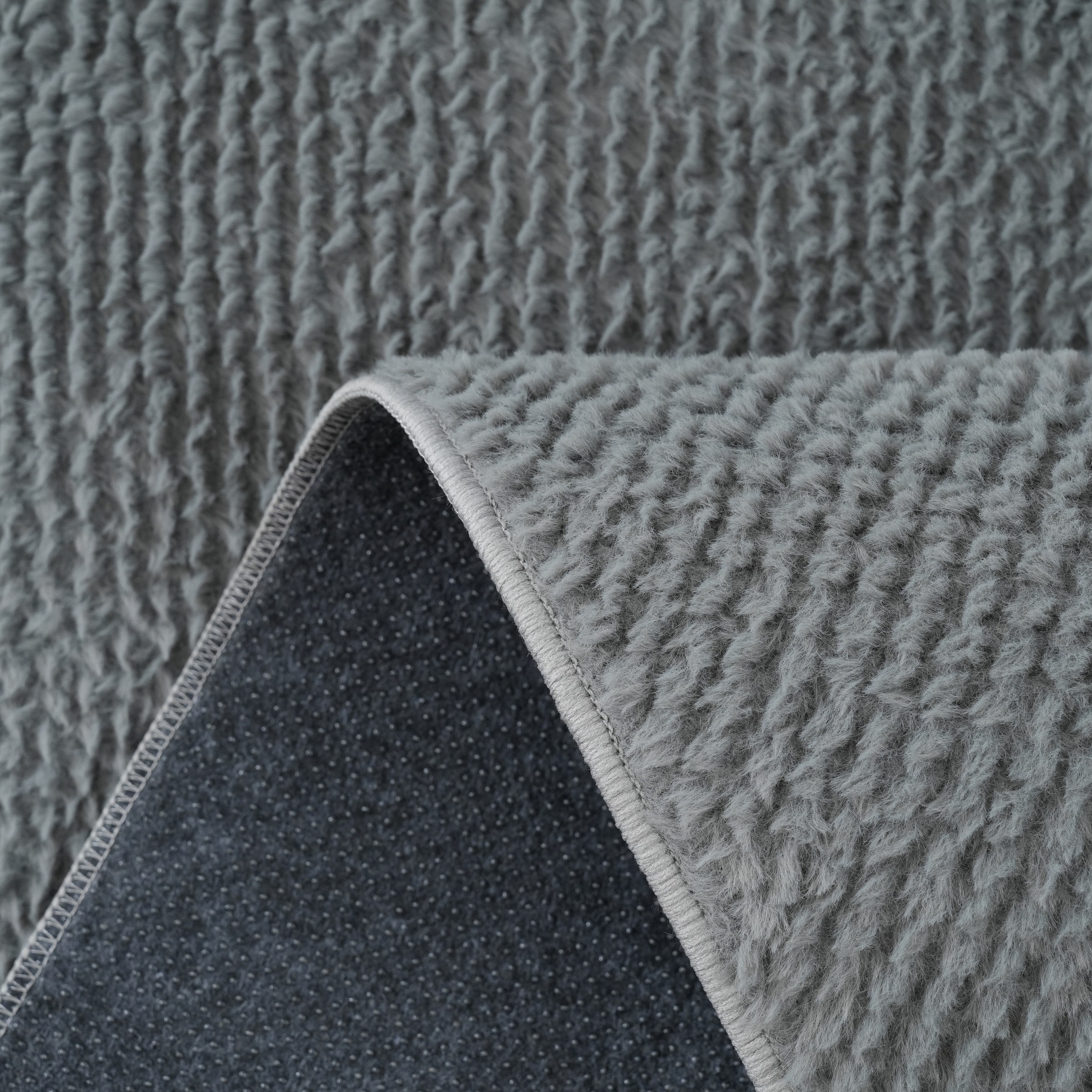 my home Fellteppich »Valeria Rabbit mit Hoch-Tief Effekt, waschbar, Kunstfellteppich«, rechteckig, 12 mm Höhe, Kaninchenfell-Haptik, Uni, weich & kuschelig, Wohnzimmer, Schlafzimmer