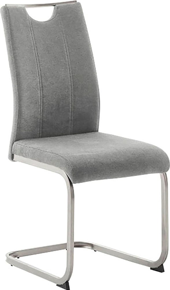 MCA furniture Freischwinger »MCA TERESINA Schwingstuhl mit Griffloch«, Feingewebe, (4er-Set), Schwingstühle mit Griffloch, Komfortsitzhöhe von ca. 48 cm