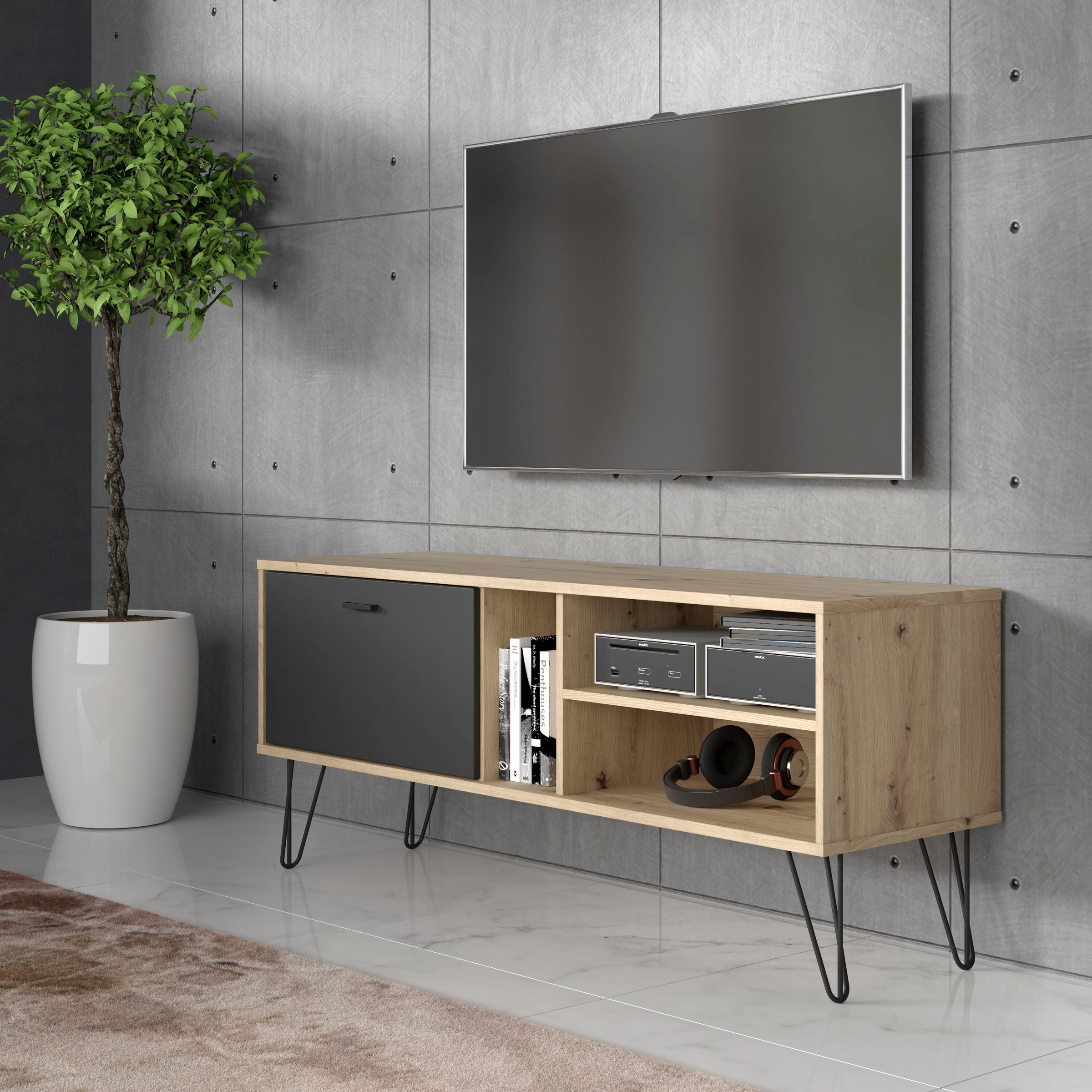 FORTE Lowboard »NeyleTV-Board, TV-Schrank«, Breite ca. 139 cm