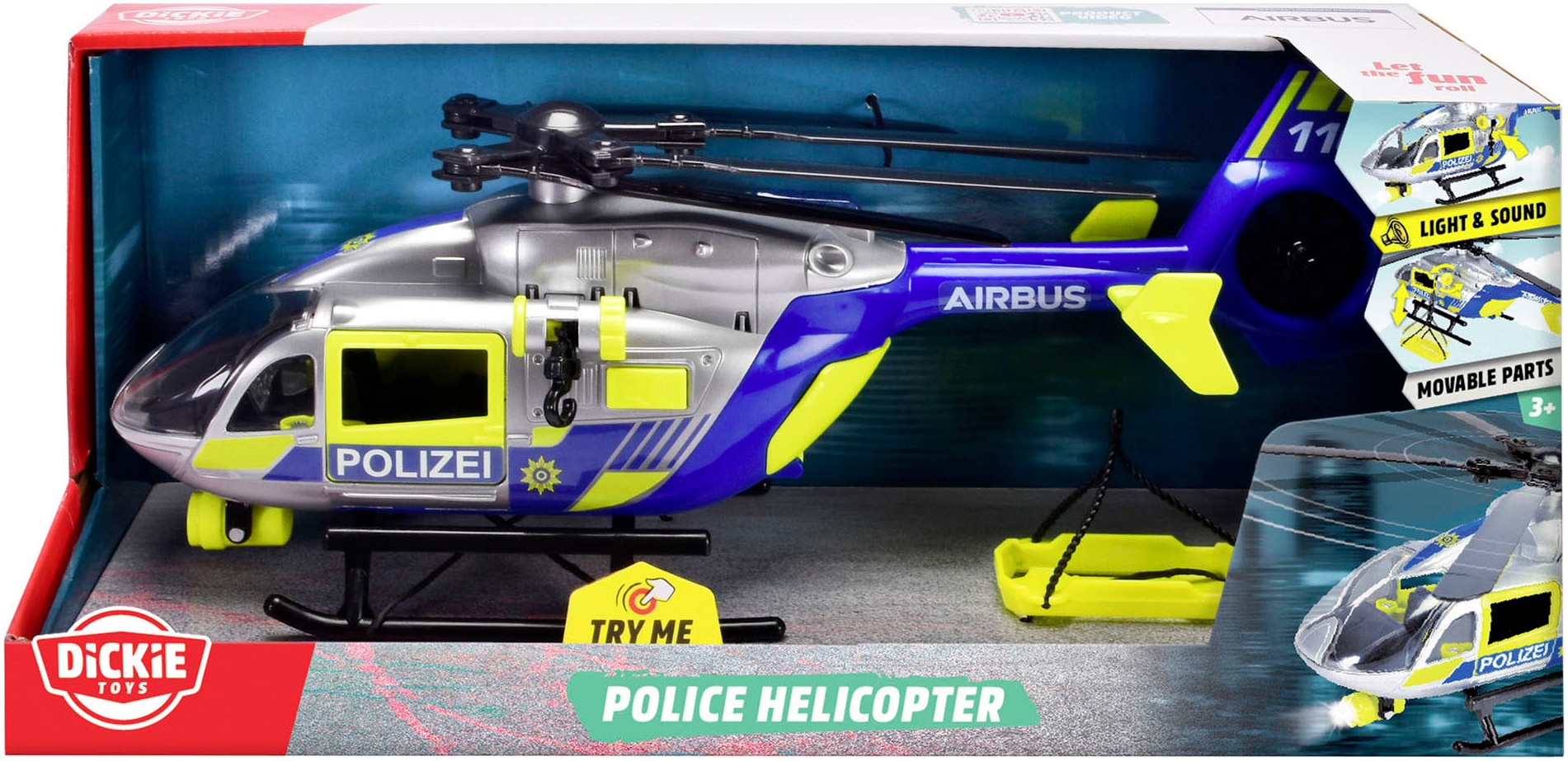 Dickie Toys Spielzeug-Hubschrauber »Police Helicopter«, mit Funktionen