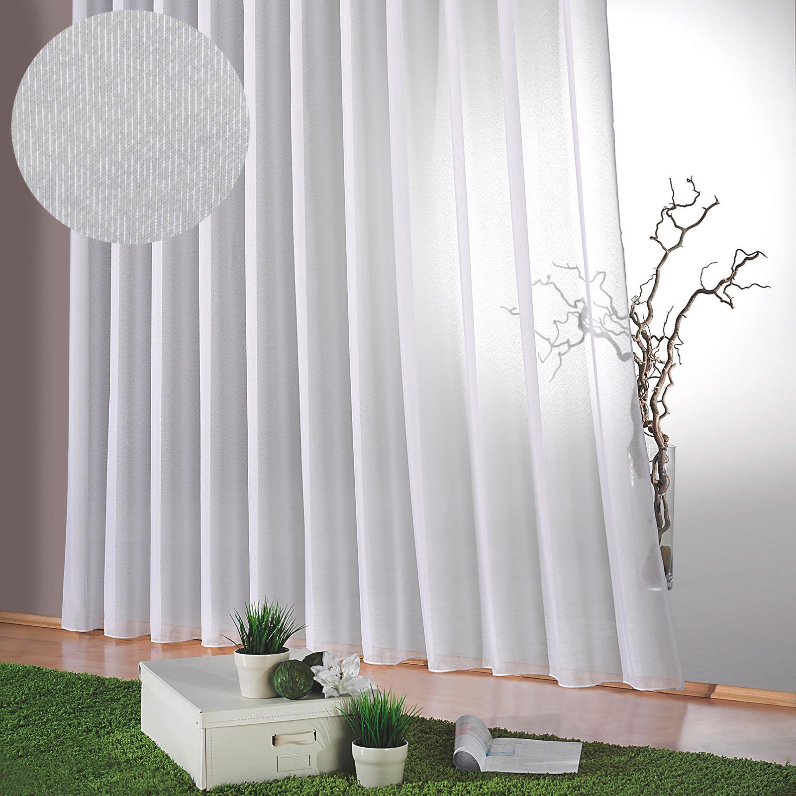 Weckbrodt Gardine »Lena« Faltenband 1 Stk. tlg. Websablè, halbtransparent, günstig online kaufen