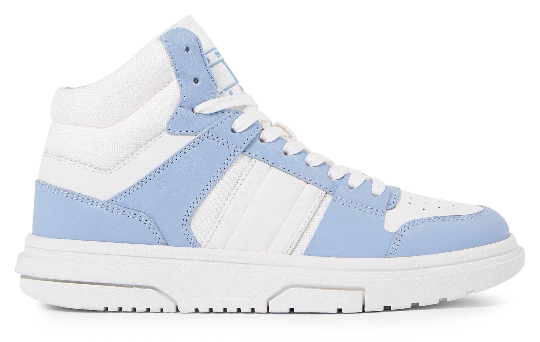 Tommy Jeans Sneaker »THE BROOKLYN MID TOP«, Plateau, High Top-Sneaker, Freizeitschuh, gepolsterter Schaftrand