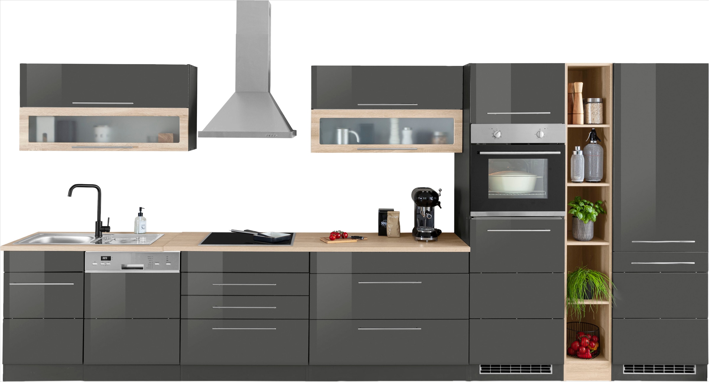 KOCHSTATION Küchenzeile "KS-Wien" Breite 440 cm, wahlweise mit E-Geräten un günstig online kaufen