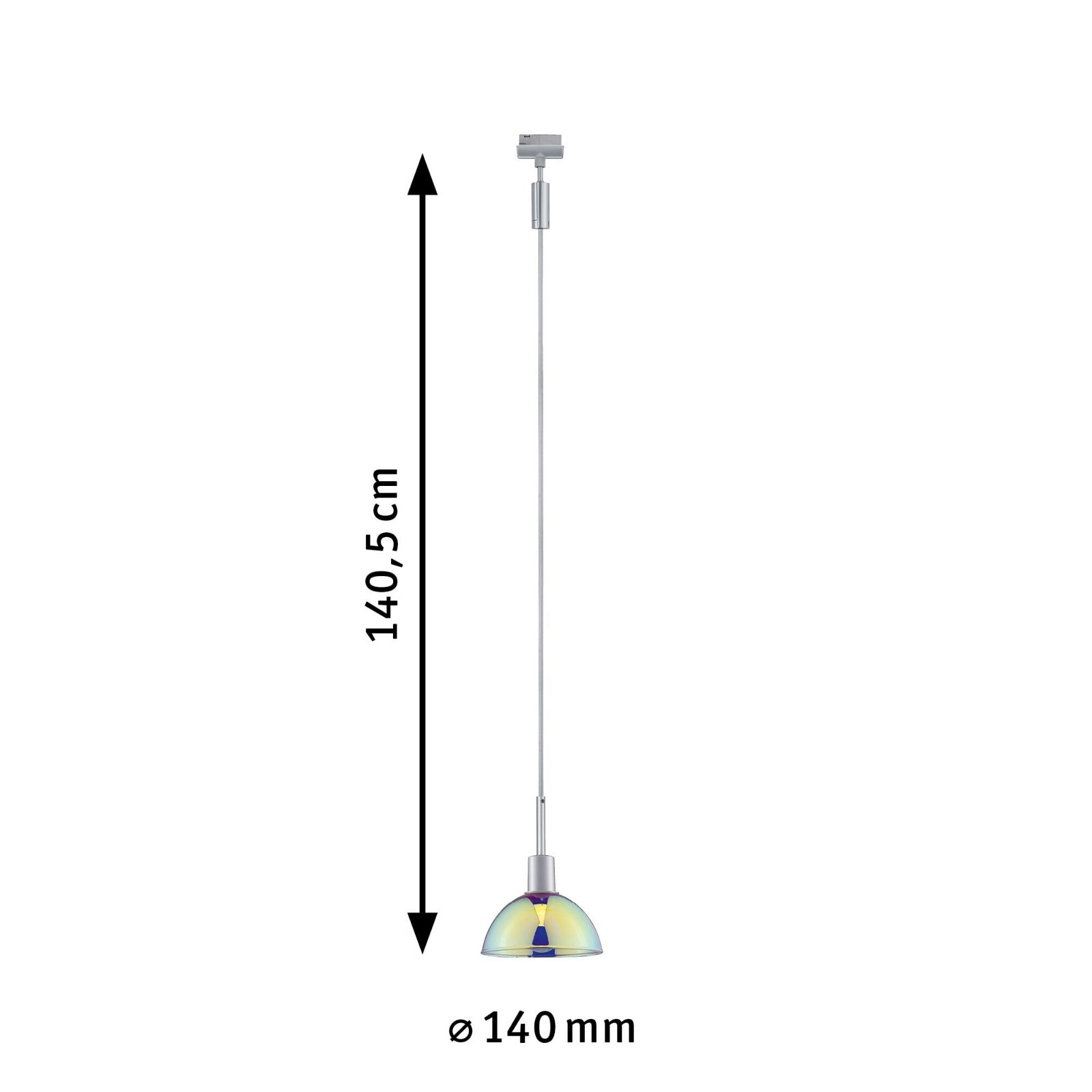 Paulmann Schienensystem-Leuchten »URail Pendel Sarrasani E14 max. 20W dimmbar 230V, Dichroic«, (1 tlg.)