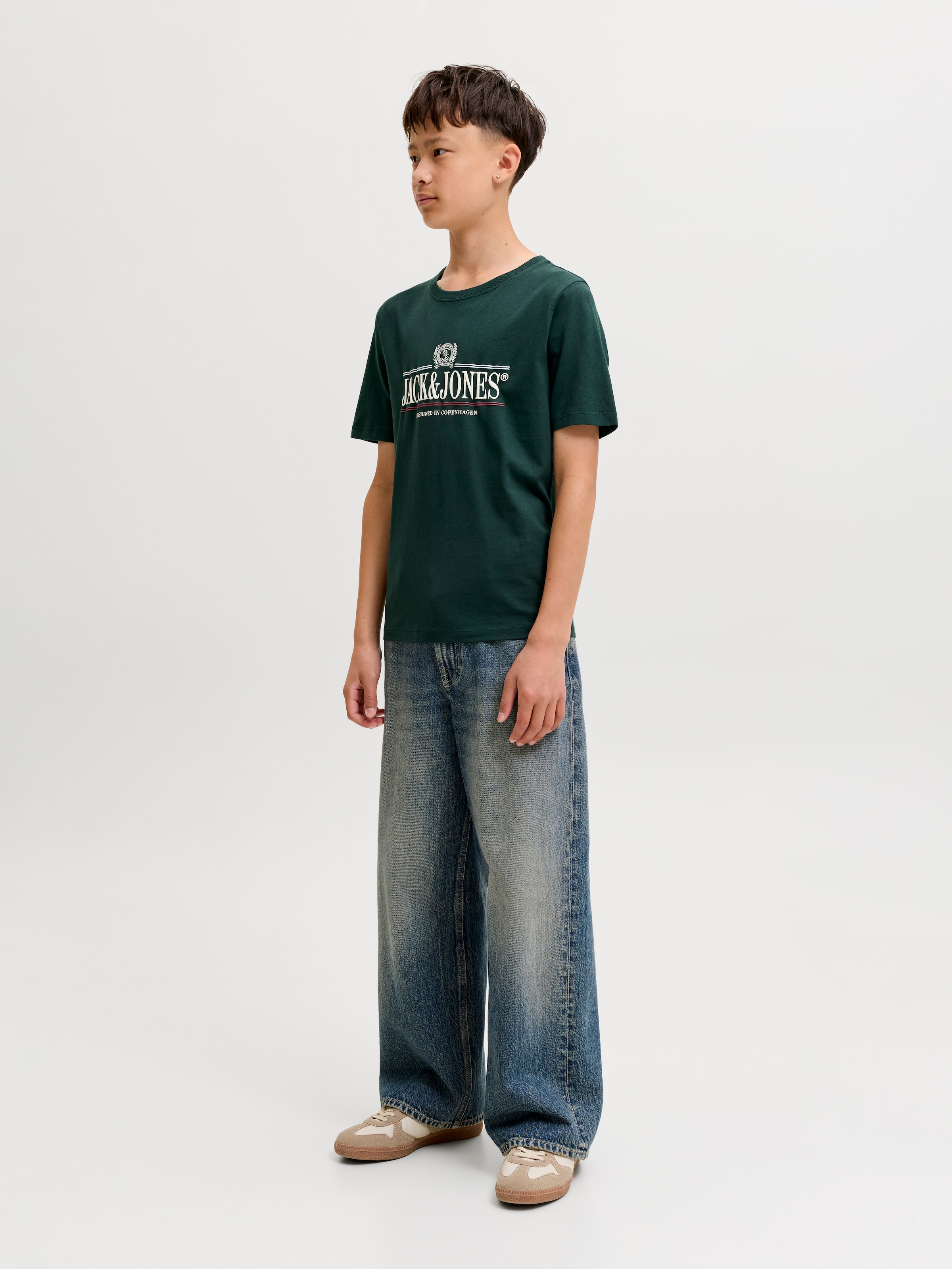 Jack & Jones Junior Rundhalsshirt »JORFREDERIKSBERG GRAPHIC BOX TEE SS JNR« Baumwolle, regular fit