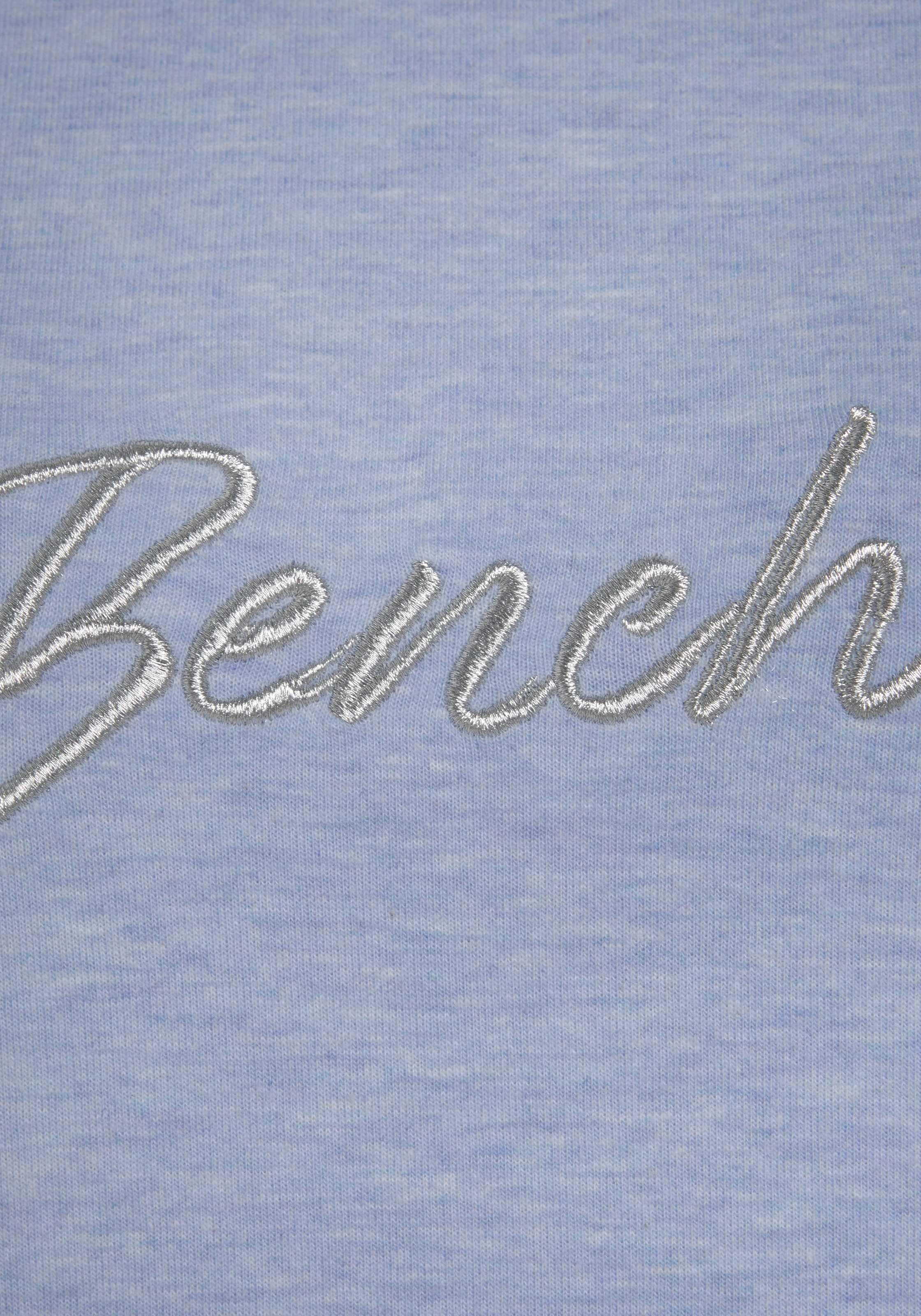 Bench. Loungewear Sweatshirt, mit glänzender Logostickerei, Loungewear