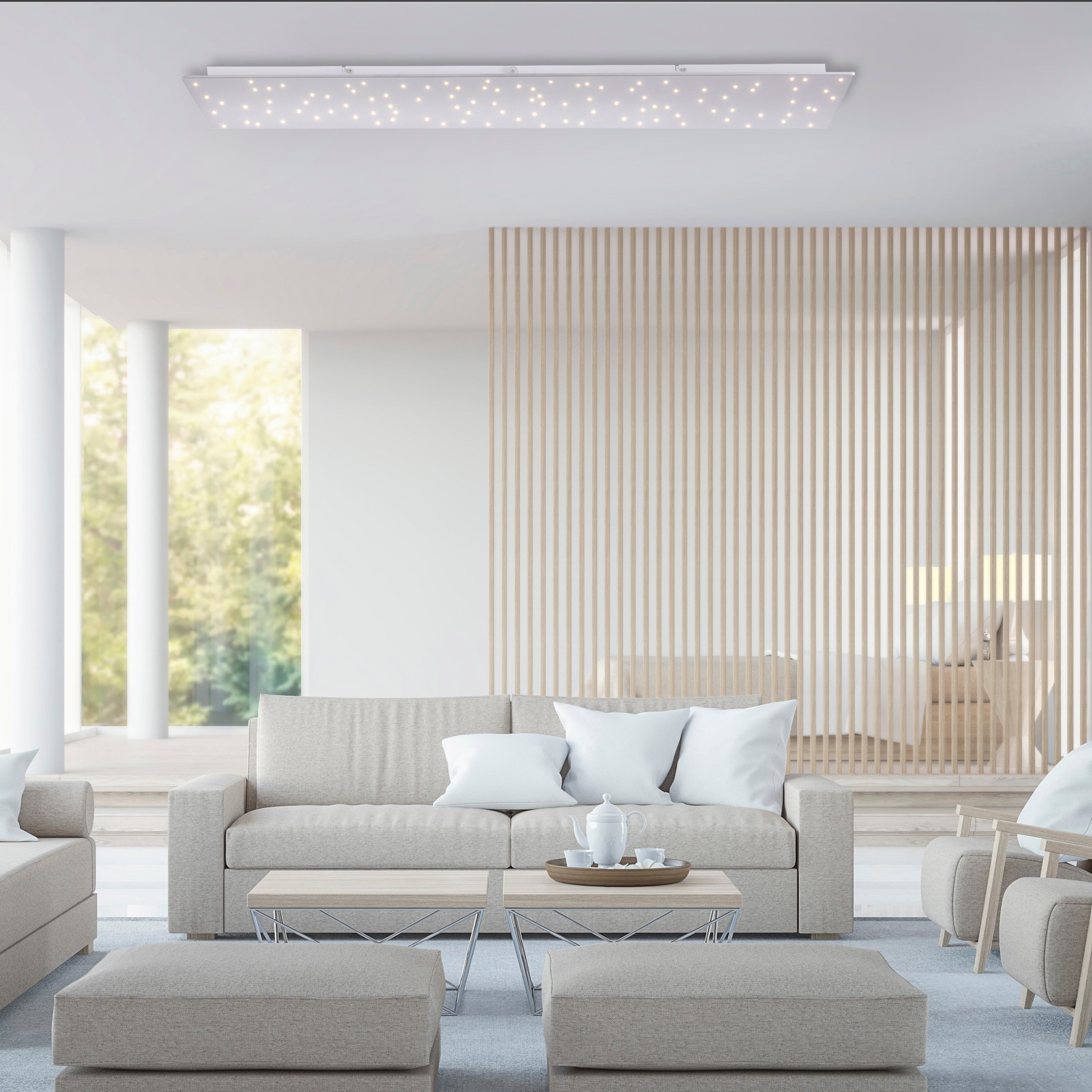 JUST LIGHT LED Deckenleuchte »SPARKLE« LED-Board 1 Stk. warmweiß - kaltweiß CCT - über Fernbedienung und Schalter