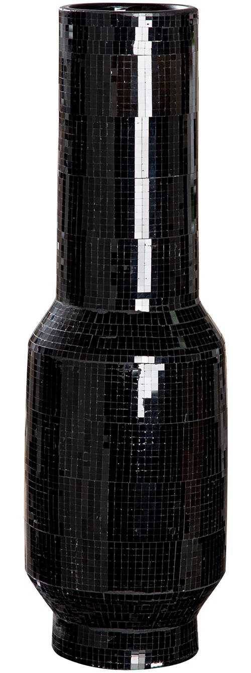 GILDE Bodenvase »Bodenvase Black Disco schwarz H. 51 cm«, (1 St.) günstig online kaufen